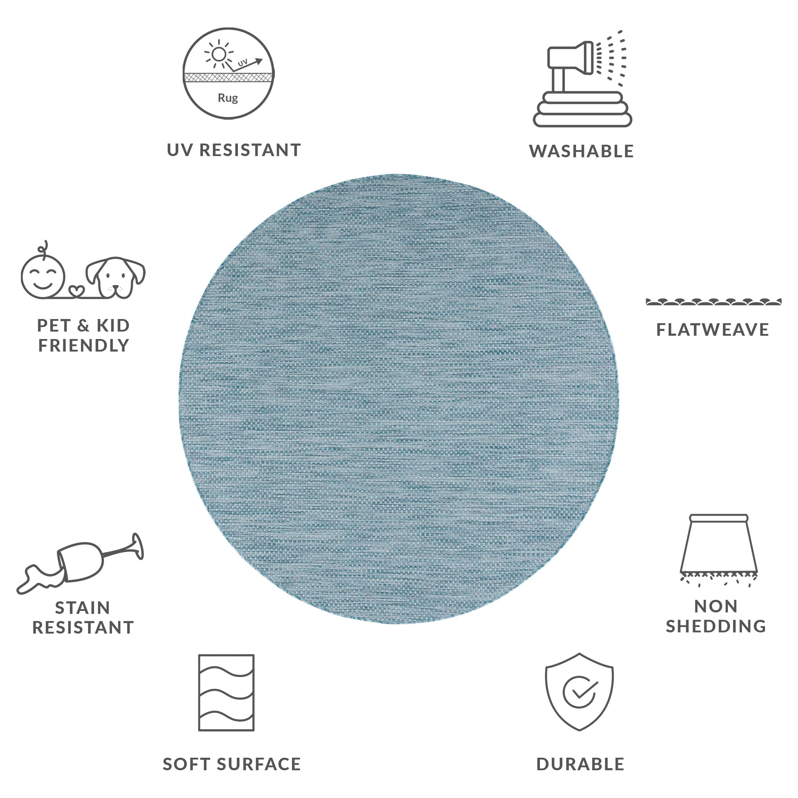 Tapis de jardin imperméable pour intérieur/extérieur SAFAVIEH Courtyard Begajeta.