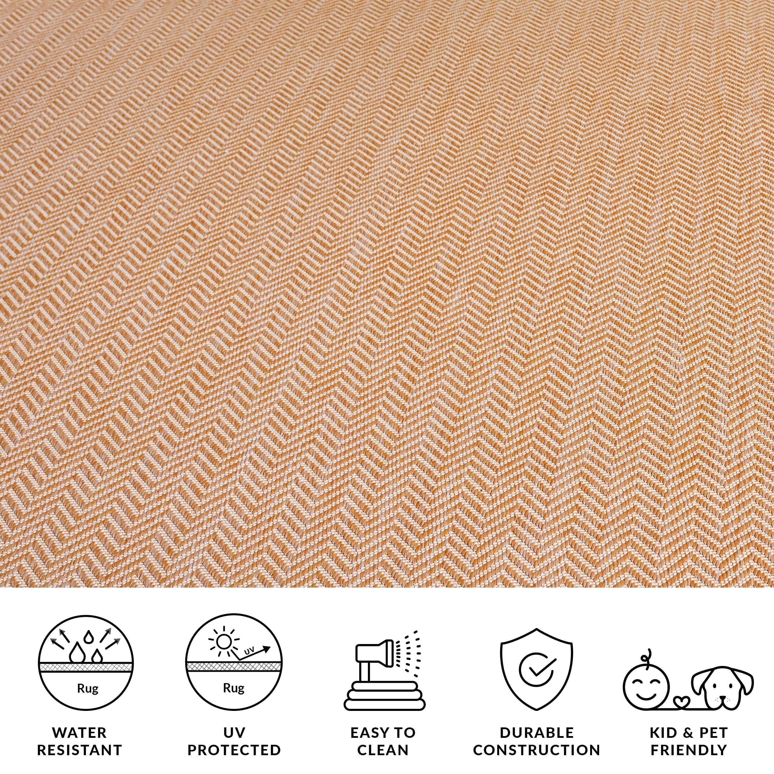 Tapis de jardin imperméable pour intérieur/extérieur SAFAVIEH Courtyard Ilmur