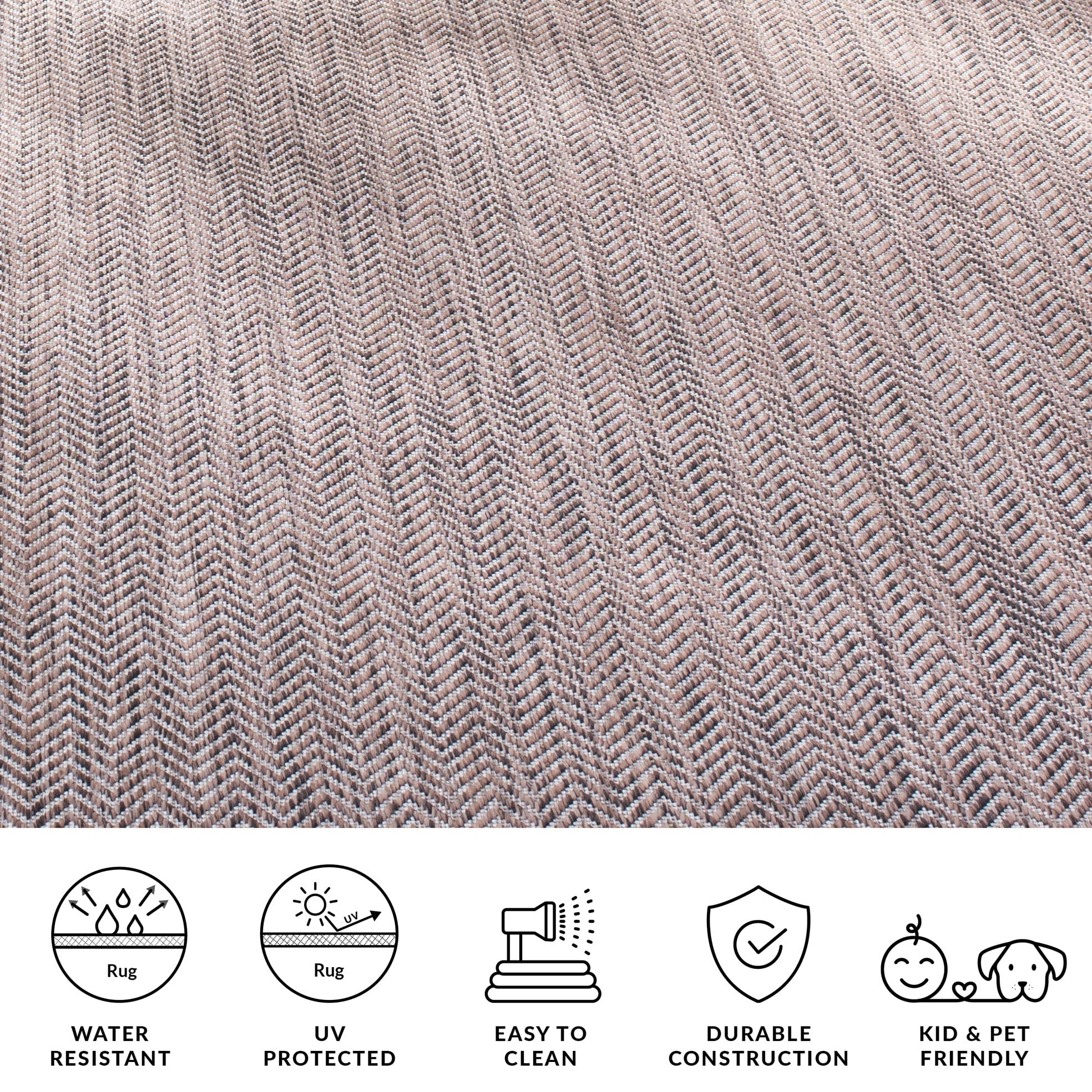 Tapis de jardin imperméable pour intérieur/extérieur SAFAVIEH Courtyard Ilmur