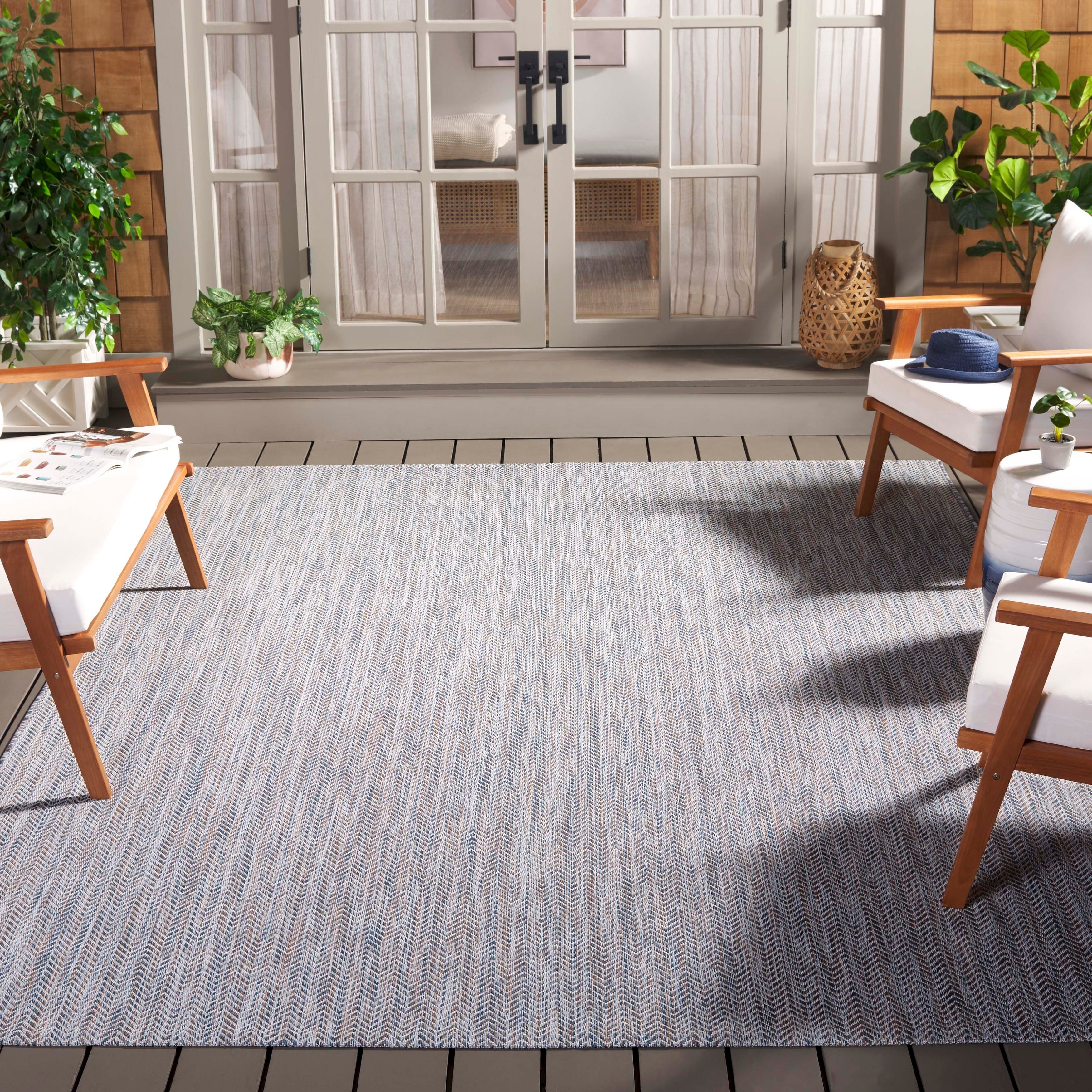 Tapis de jardin imperméable pour intérieur/extérieur SAFAVIEH Courtyard Ilmur
