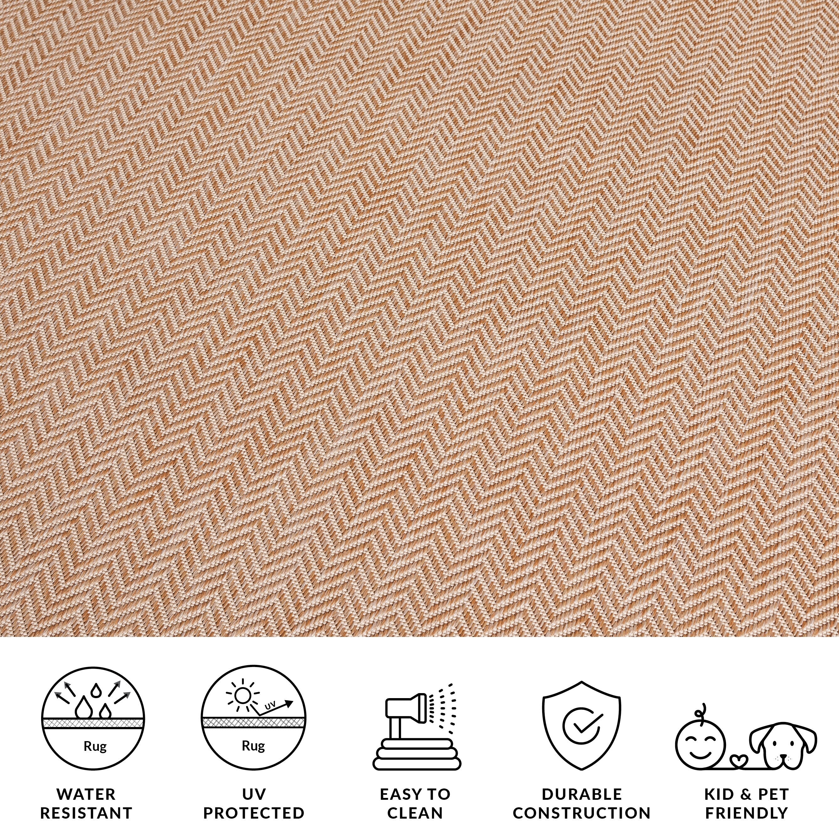 Tapis de jardin imperméable pour intérieur/extérieur SAFAVIEH Courtyard Ilmur