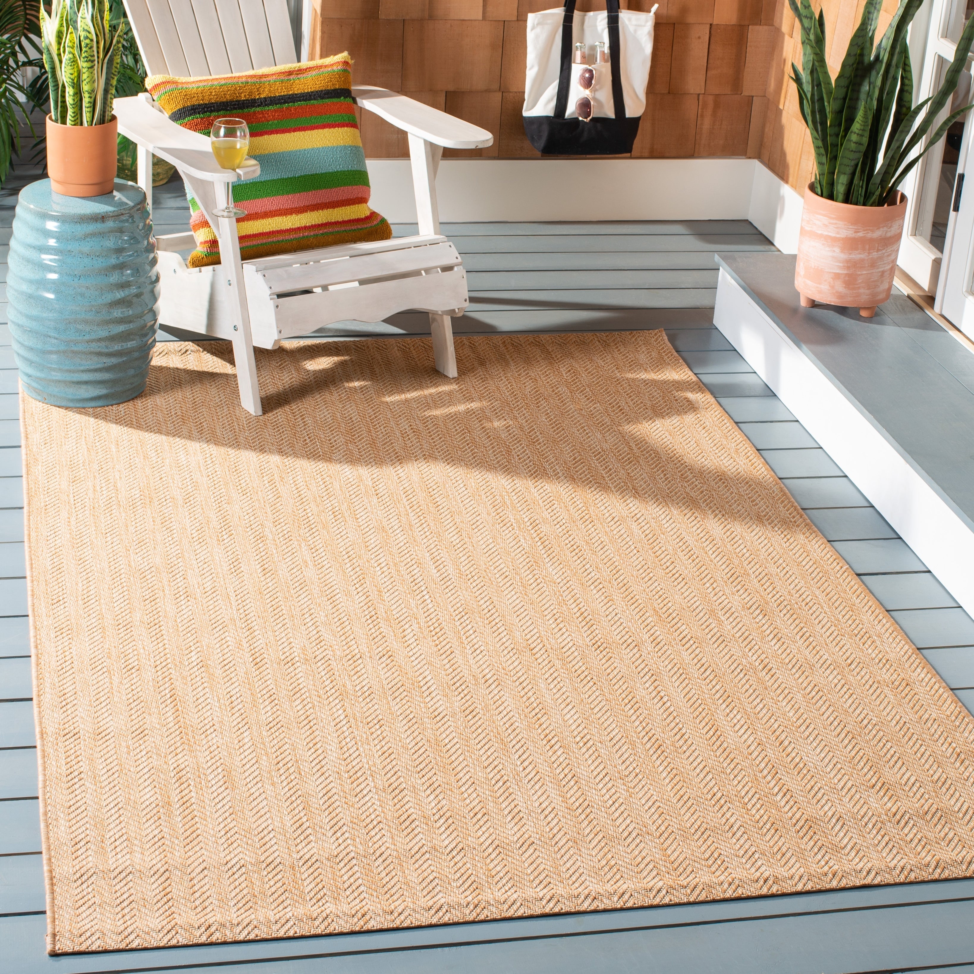Tapis de jardin imperméable pour intérieur/extérieur SAFAVIEH Courtyard Ilmur