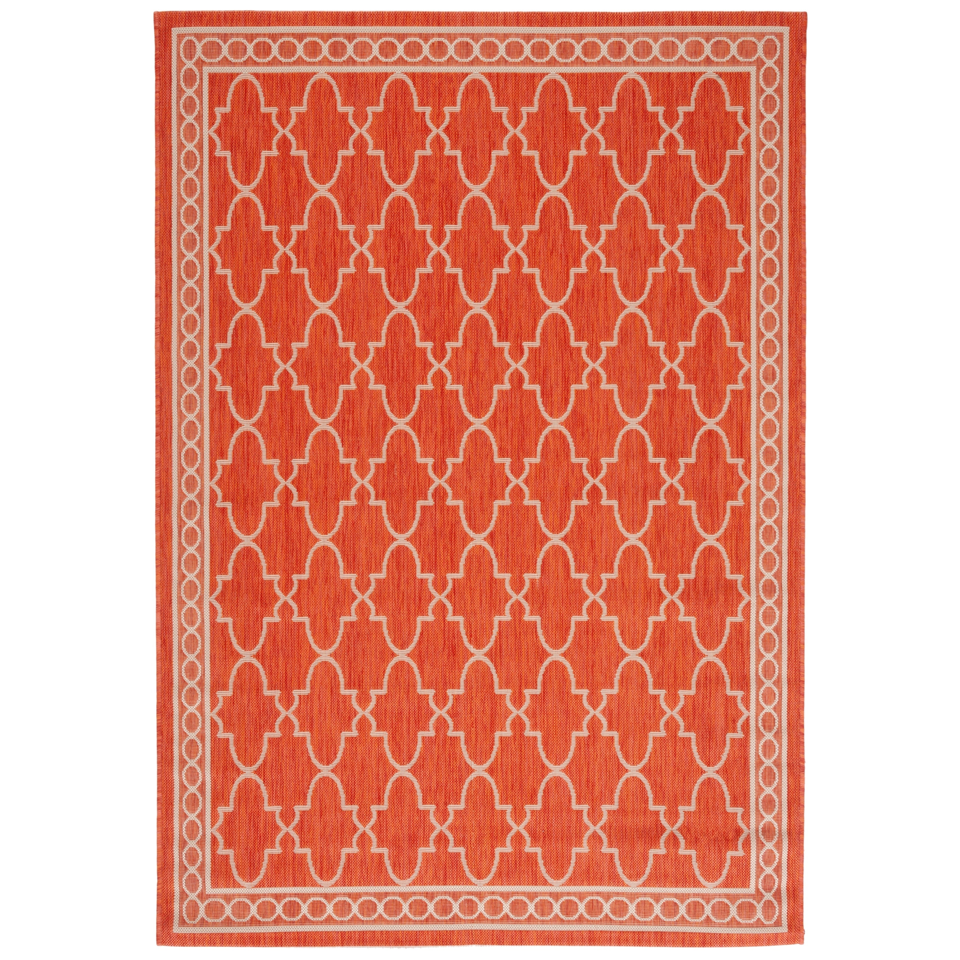 Tapis de jardin imperméable pour intérieur/extérieur SAFAVIEH Courtyard Janell Treillis