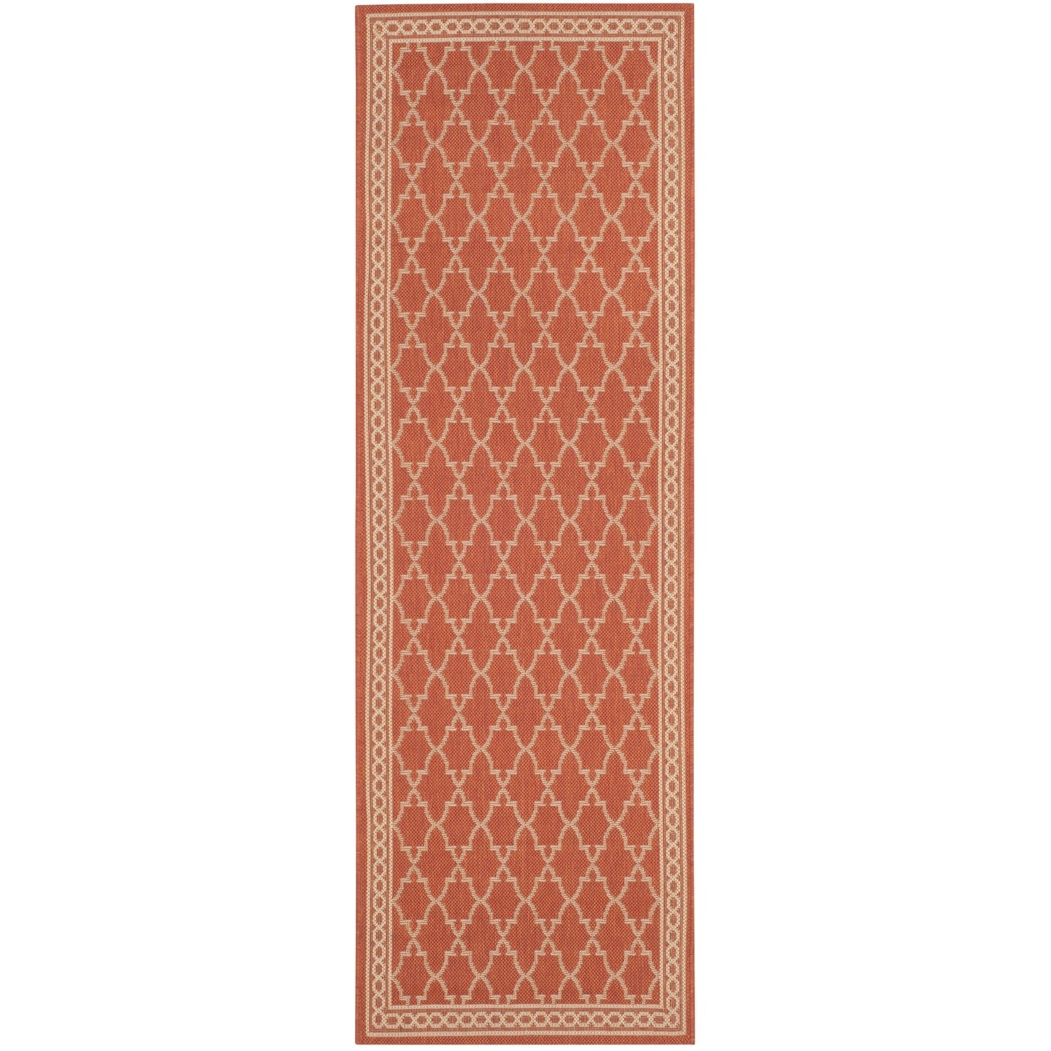 Tapis de jardin imperméable pour intérieur/extérieur SAFAVIEH Courtyard Janell Treillis