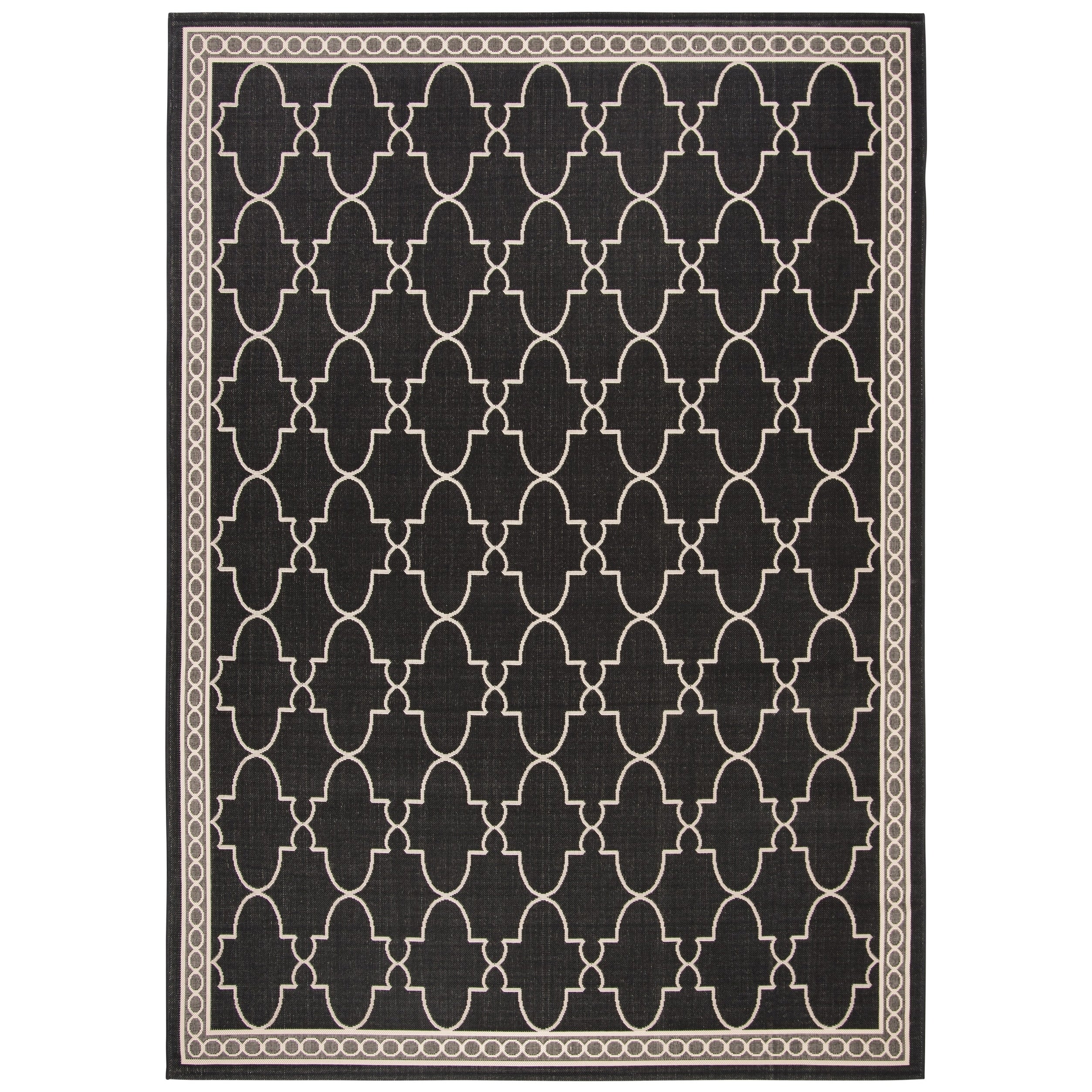Tapis de jardin imperméable pour intérieur/extérieur SAFAVIEH Courtyard Janell Treillis