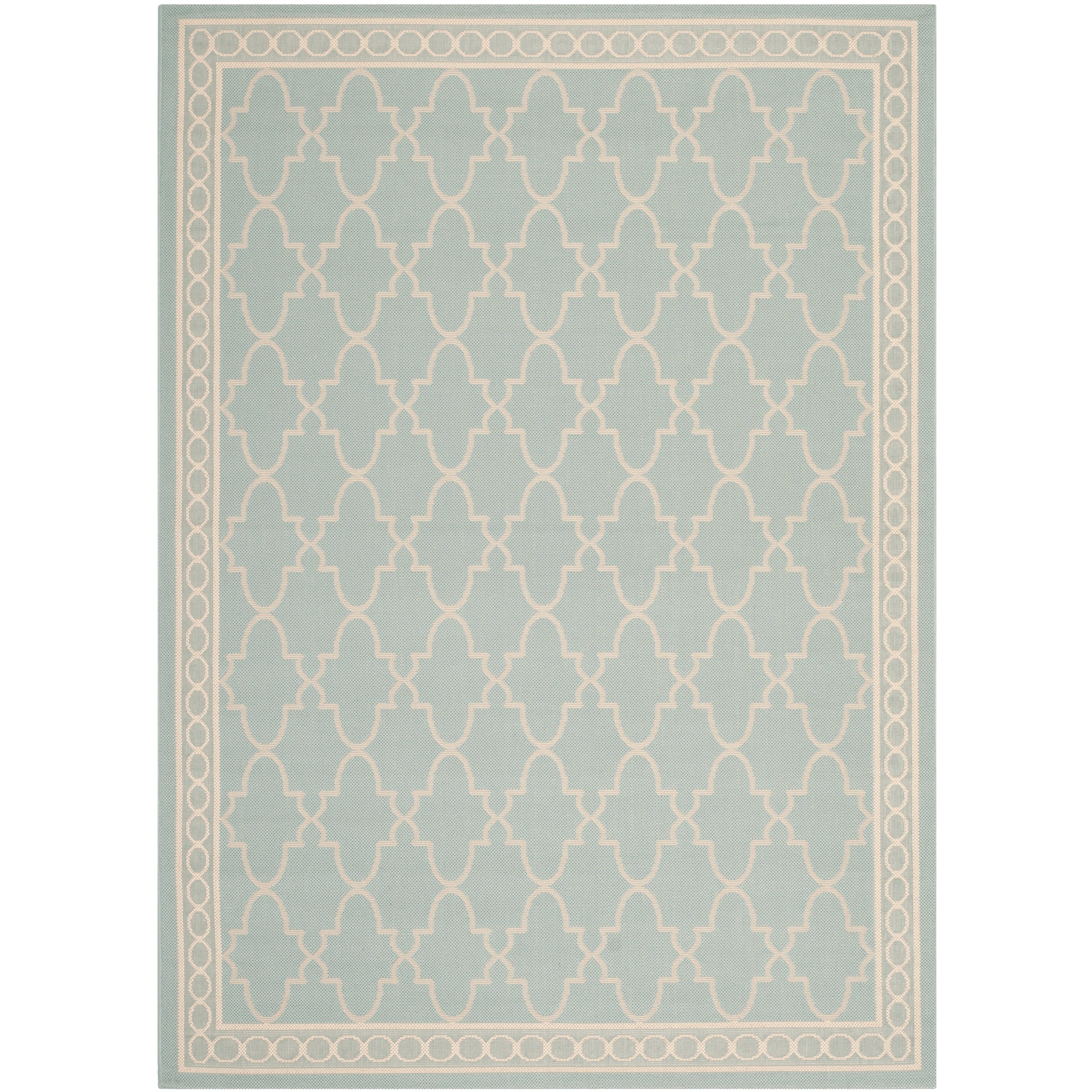 Tapis de jardin imperméable pour intérieur/extérieur SAFAVIEH Courtyard Janell Treillis