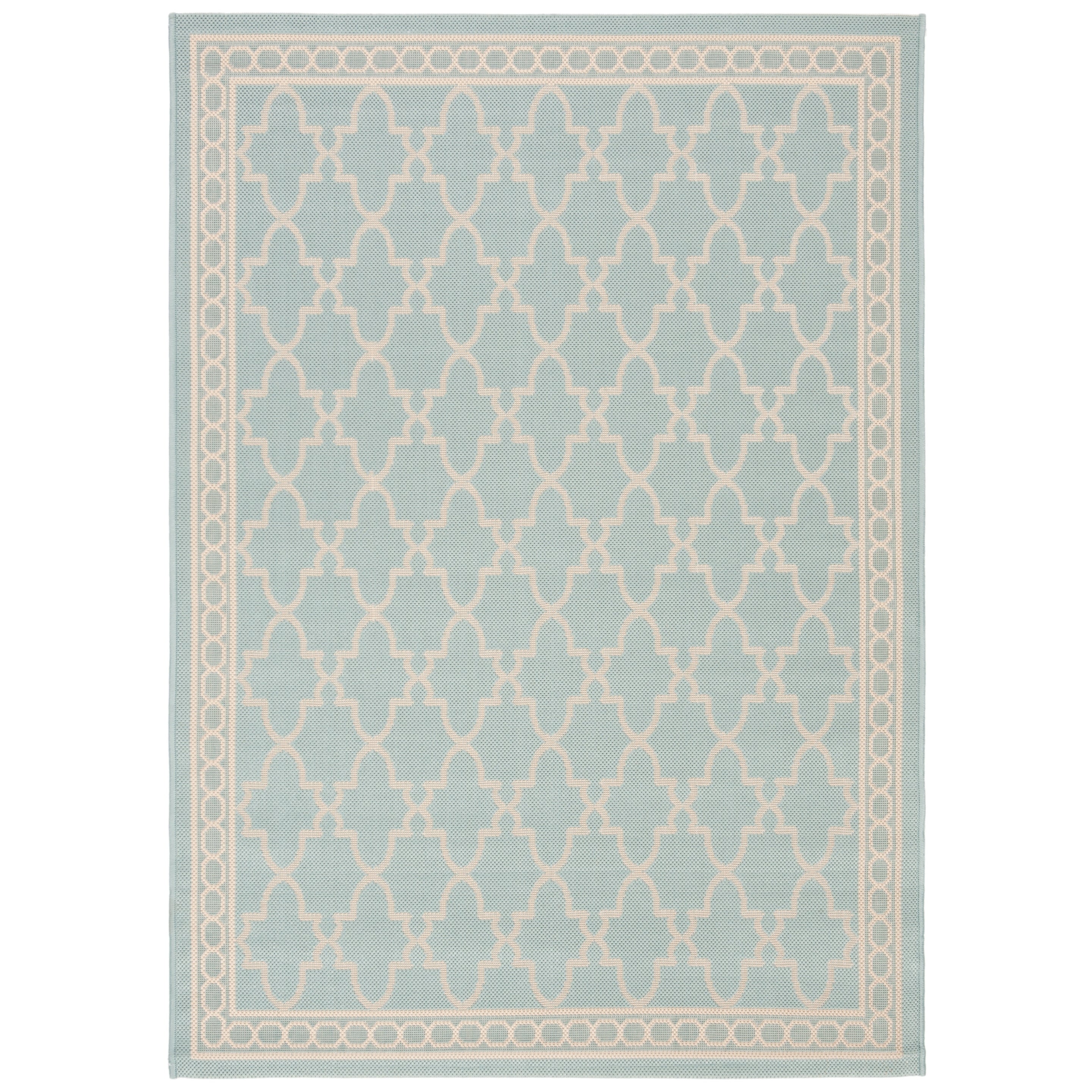 Tapis de jardin imperméable pour intérieur/extérieur SAFAVIEH Courtyard Janell Treillis