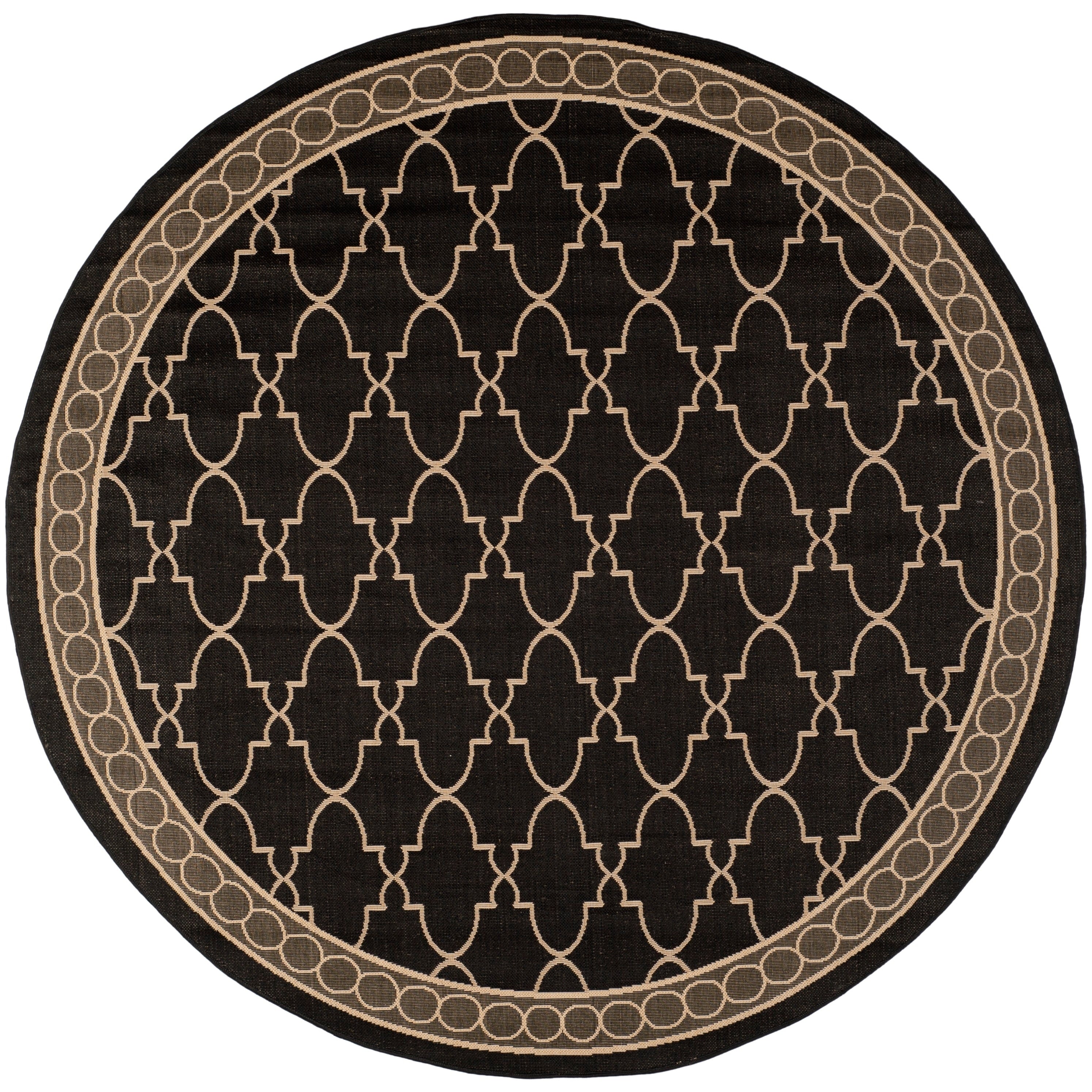 Tapis de jardin imperméable pour intérieur/extérieur SAFAVIEH Courtyard Janell Treillis