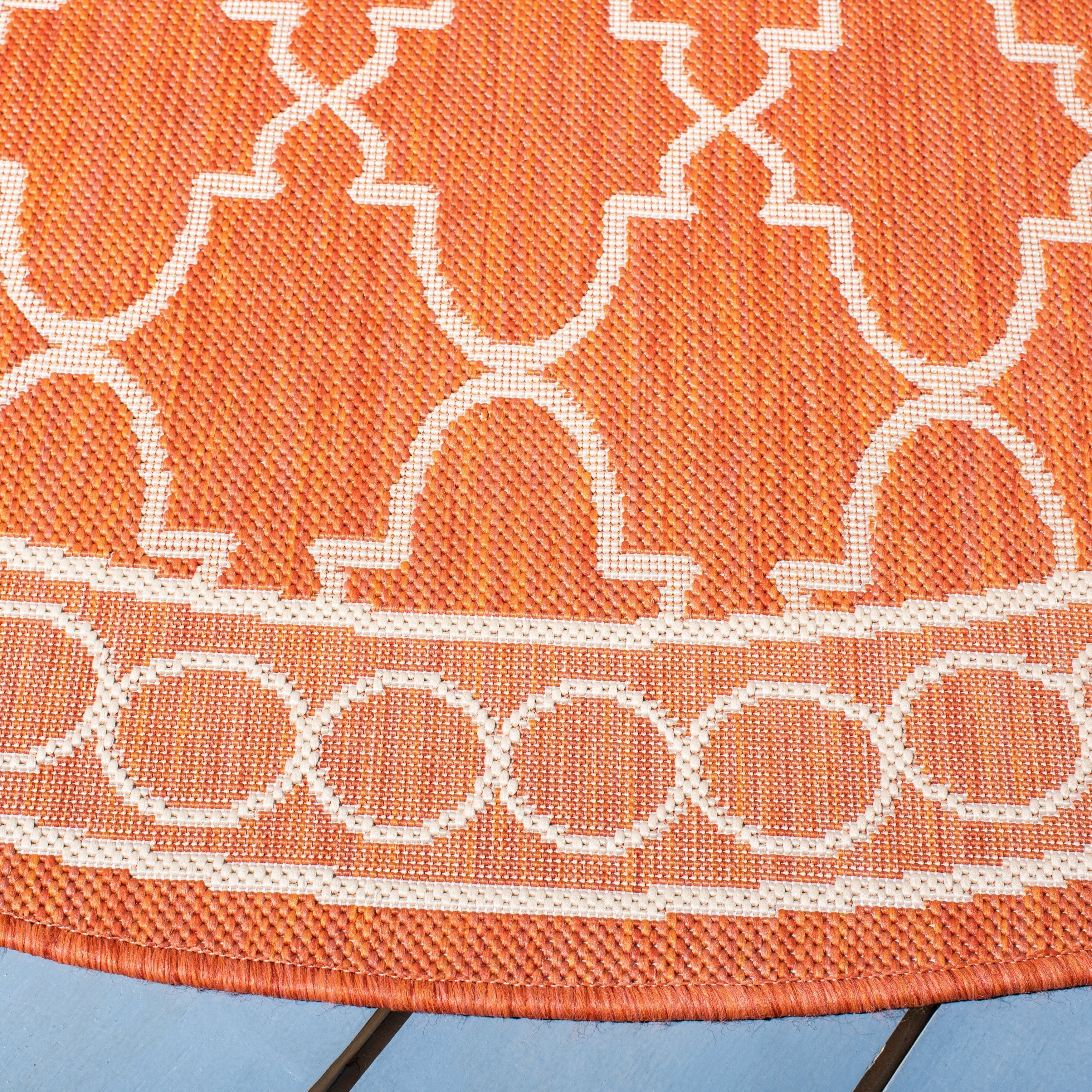 Tapis de jardin imperméable pour intérieur/extérieur SAFAVIEH Courtyard Janell Treillis