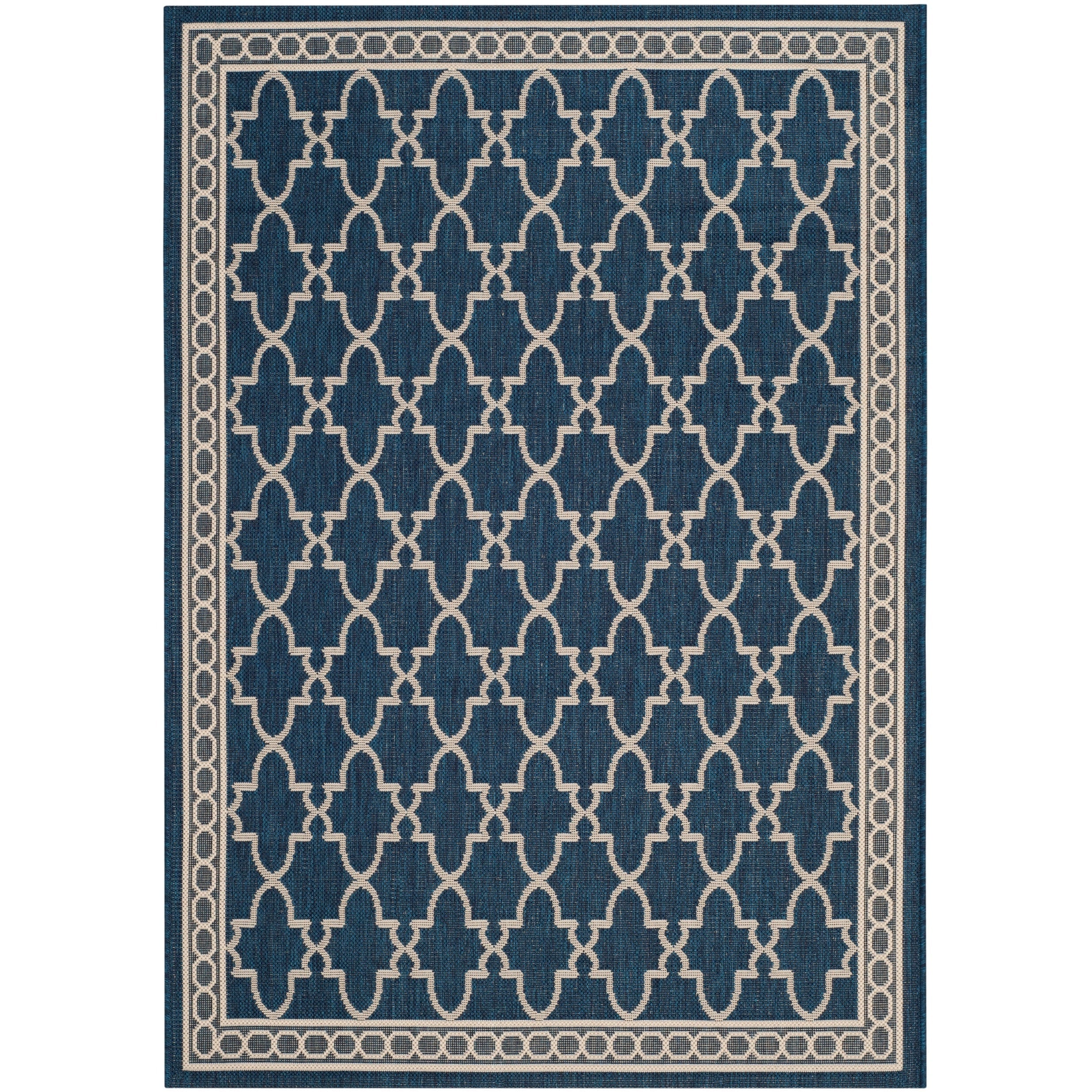 Tapis de jardin imperméable pour intérieur/extérieur SAFAVIEH Courtyard Janell Treillis
