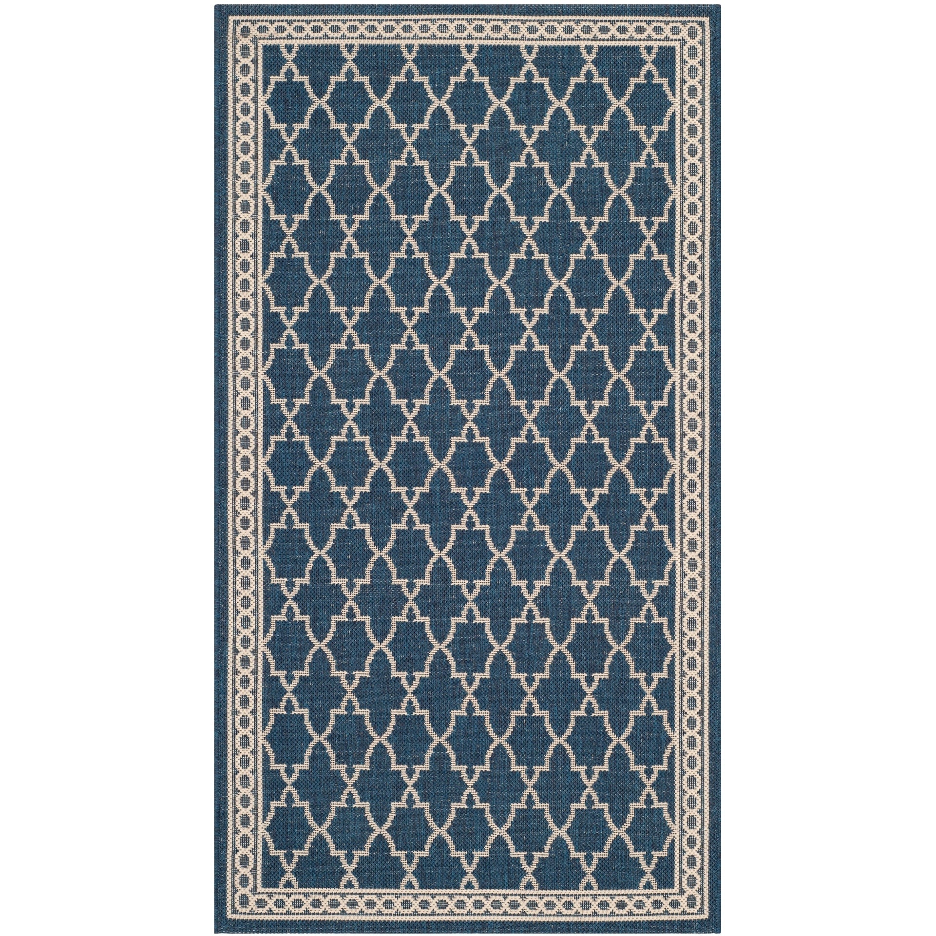 Tapis de jardin imperméable pour intérieur/extérieur SAFAVIEH Courtyard Janell Treillis