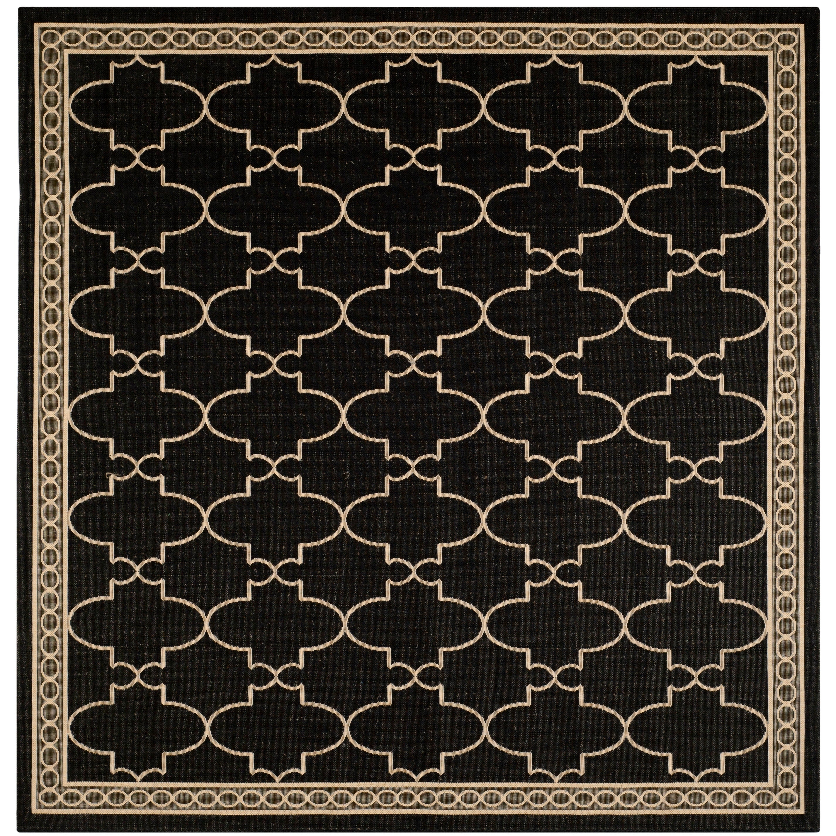 Tapis de jardin imperméable pour intérieur/extérieur SAFAVIEH Courtyard Janell Treillis