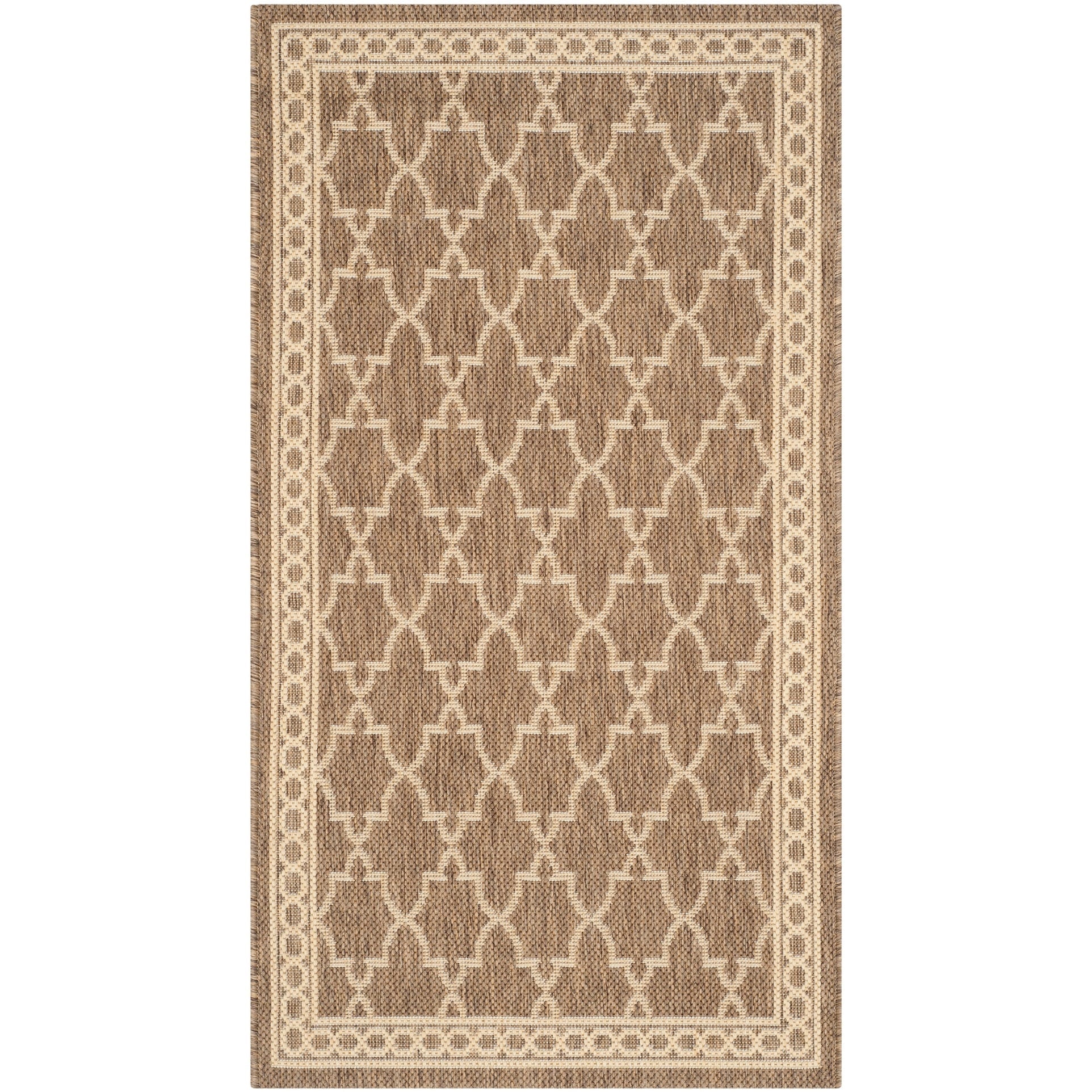 Tapis de jardin imperméable pour intérieur/extérieur SAFAVIEH Courtyard Janell Treillis