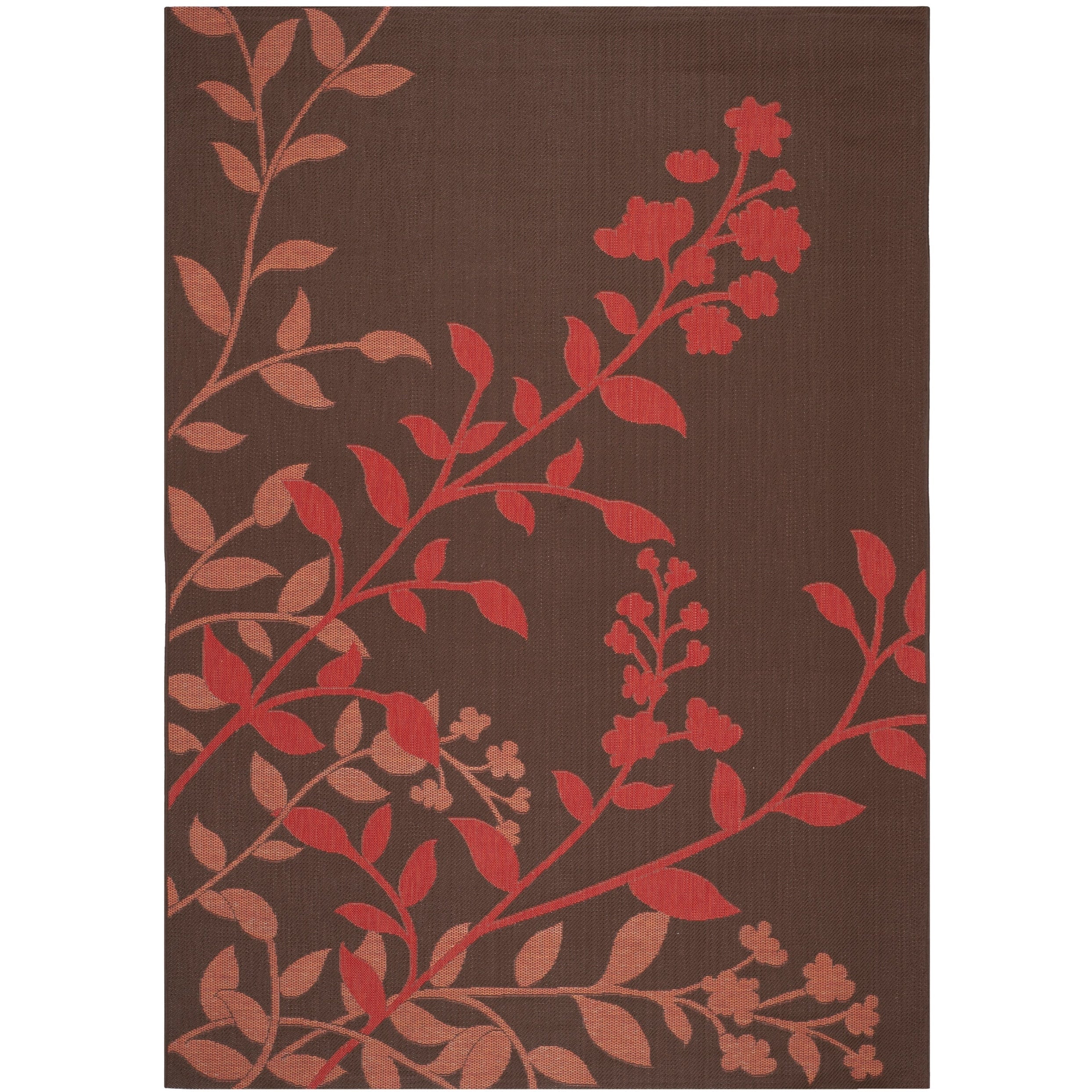 Tapis de jardin imperméable d'intérieur/extérieur SAFAVIEH Courtyard Luann Botanical