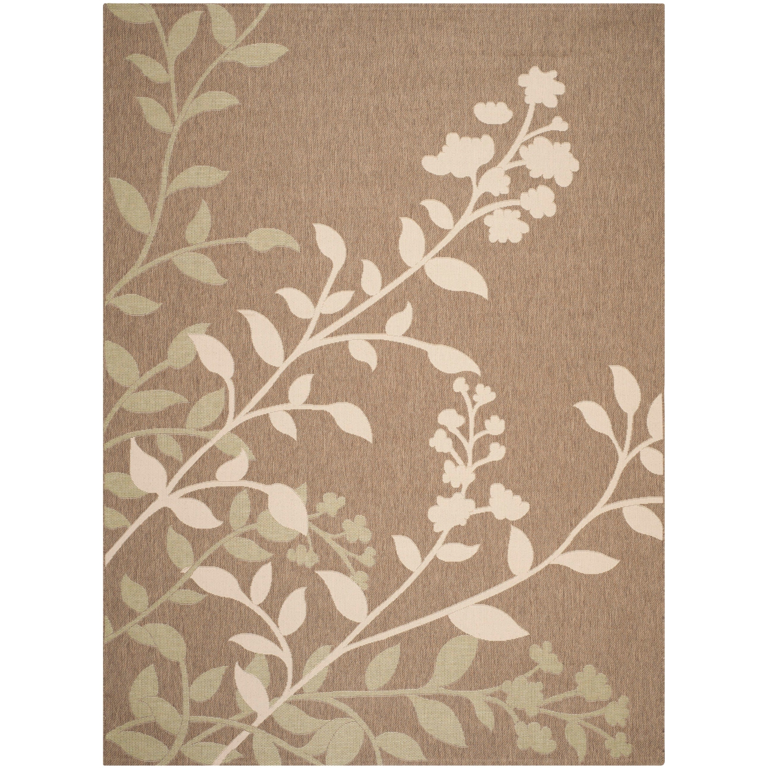 Tapis de jardin imperméable d'intérieur/extérieur SAFAVIEH Courtyard Luann Botanical