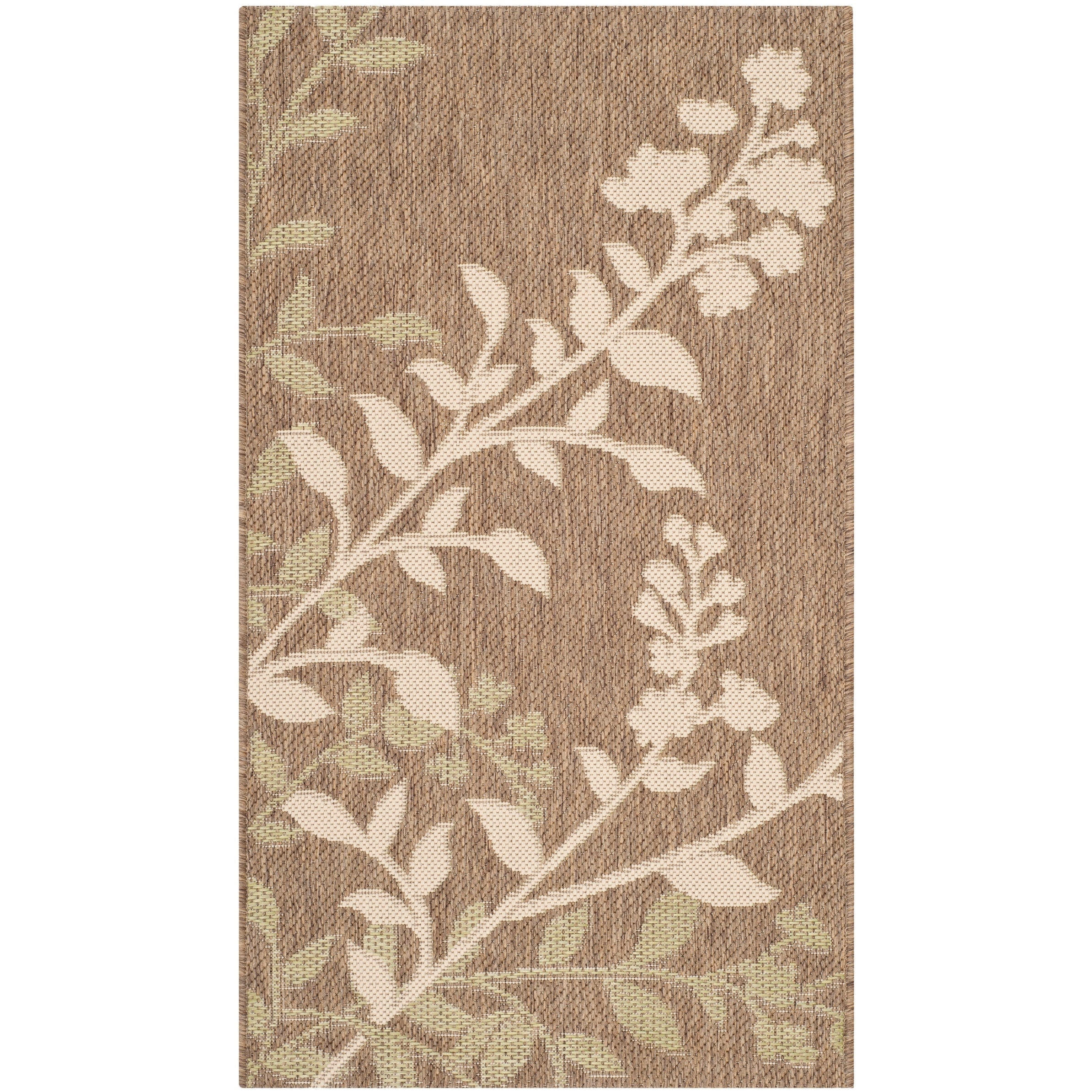 Tapis de jardin imperméable d'intérieur/extérieur SAFAVIEH Courtyard Luann Botanical