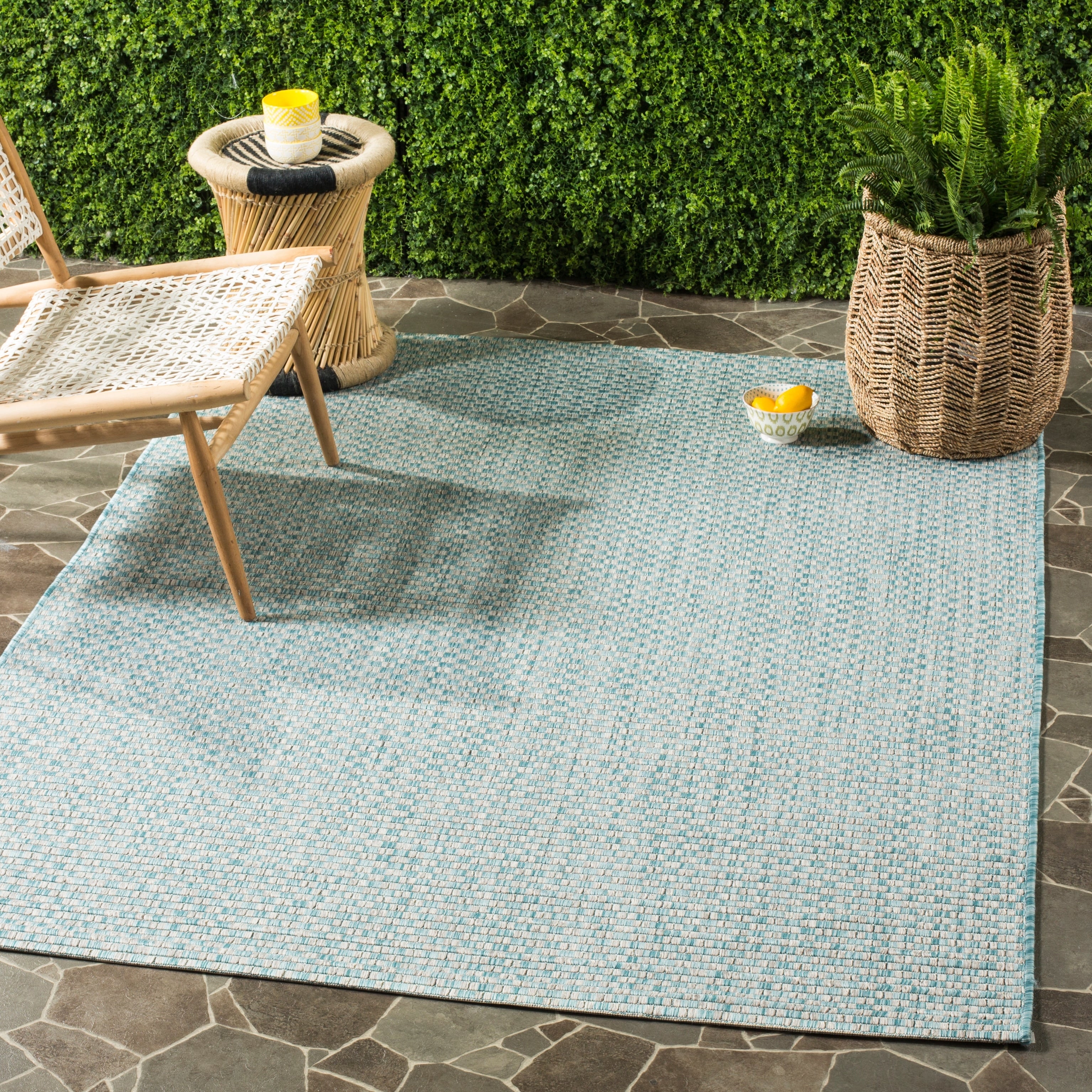 Tapis de jardin imperméable pour intérieur/extérieur SAFAVIEH Courtyard Ragini