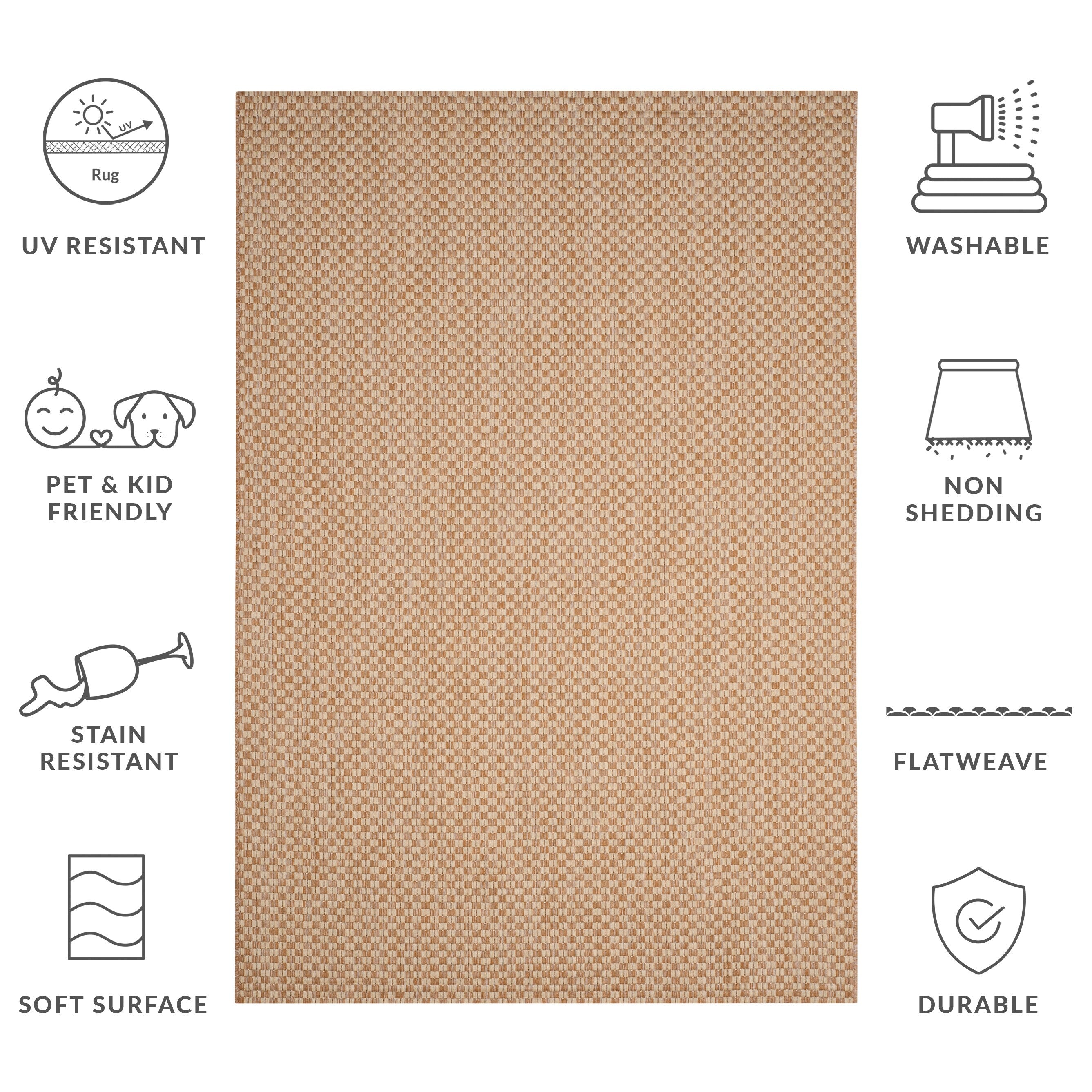 Tapis de jardin imperméable pour intérieur/extérieur SAFAVIEH Courtyard Ragini