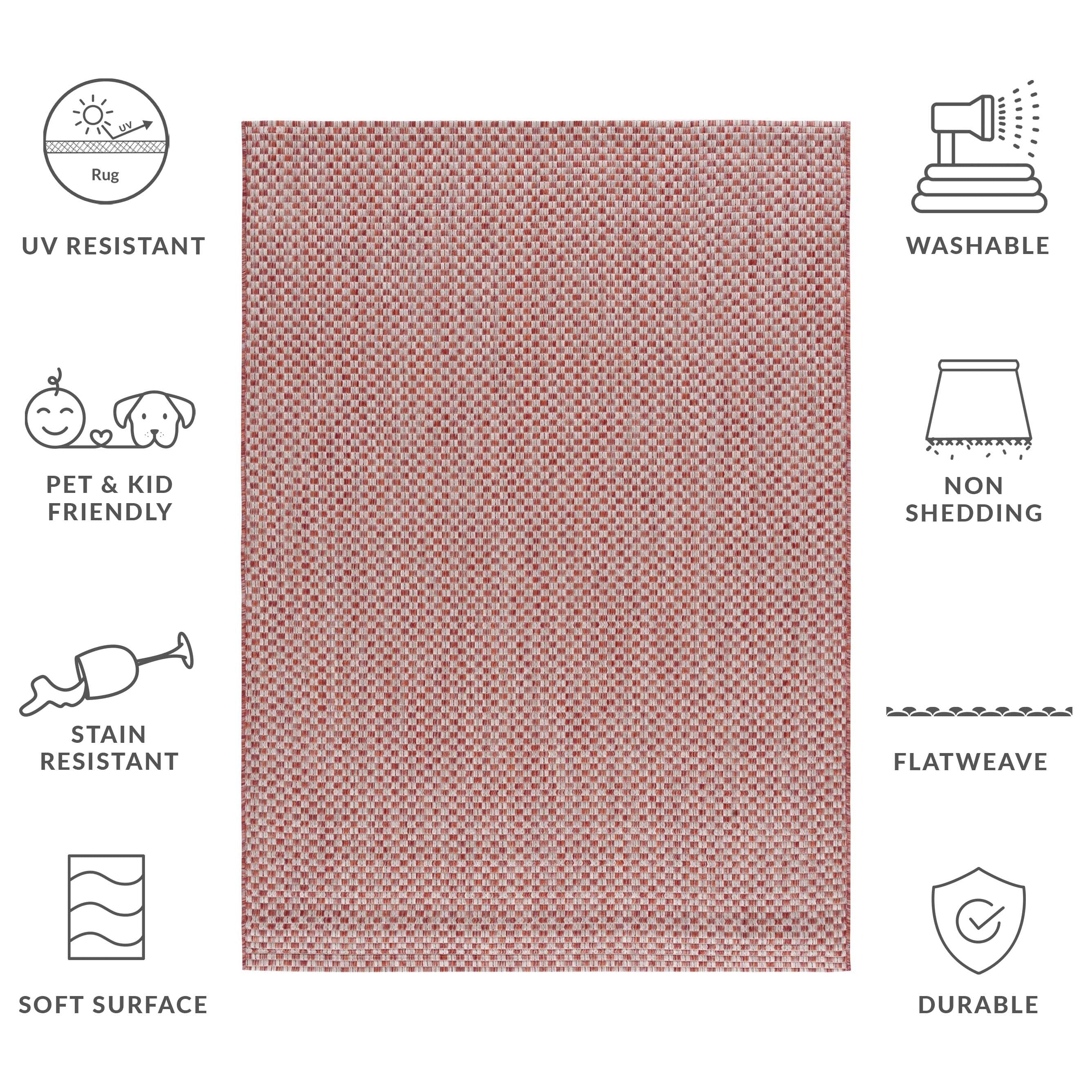 Tapis de jardin imperméable pour intérieur/extérieur SAFAVIEH Courtyard Ragini