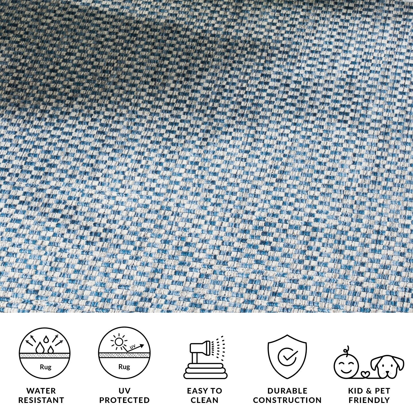 Tapis de jardin imperméable pour intérieur/extérieur SAFAVIEH Courtyard Ragini