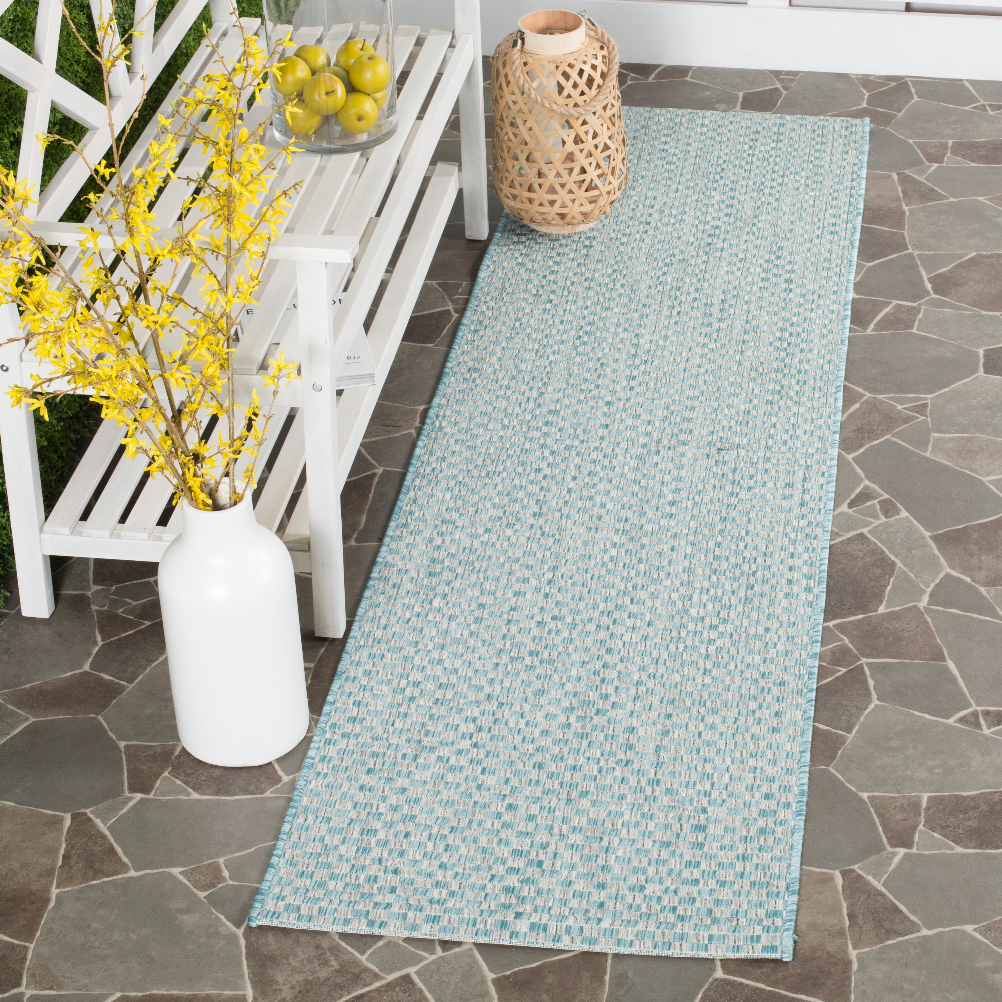 Tapis de jardin imperméable pour intérieur/extérieur SAFAVIEH Courtyard Ragini