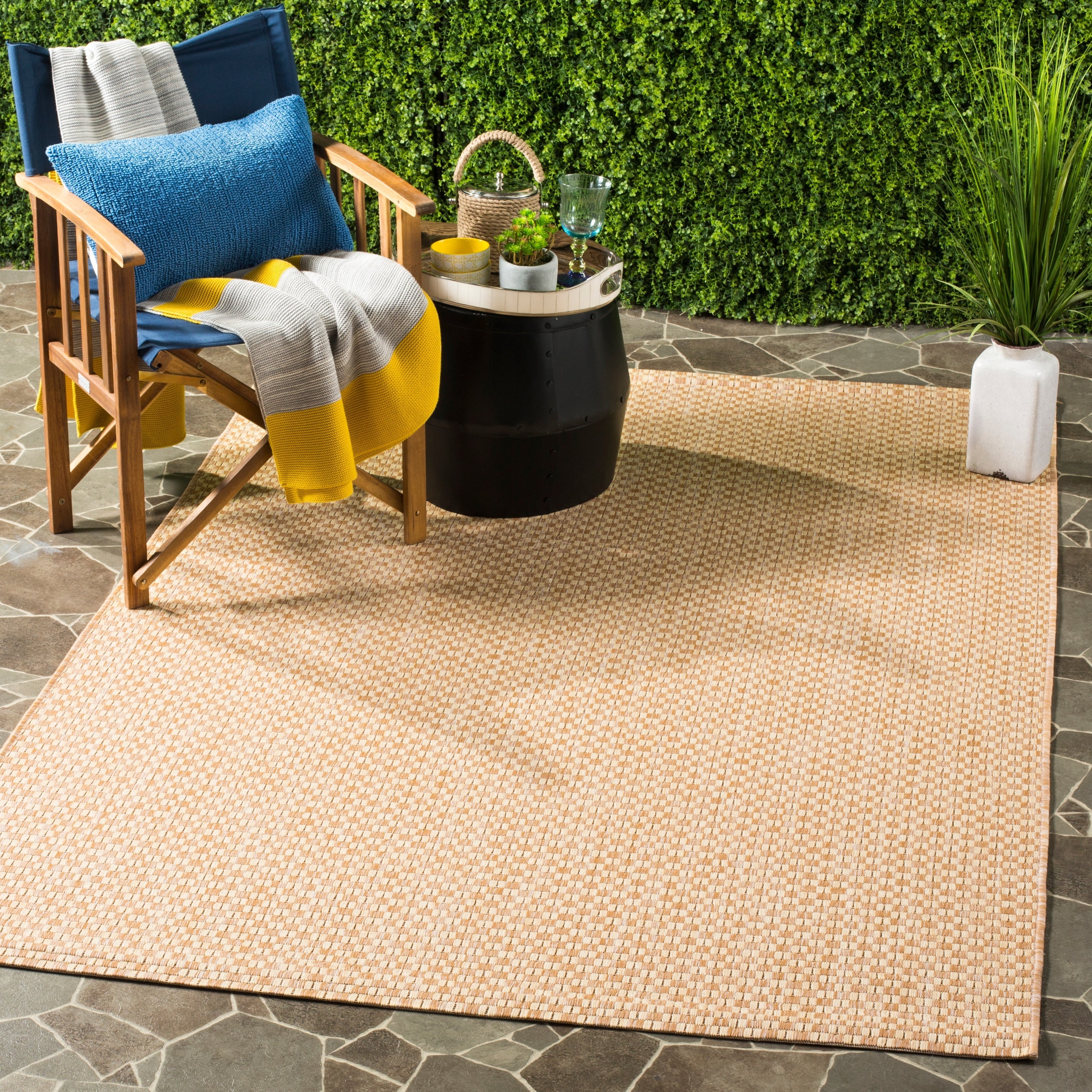 Tapis de jardin imperméable pour intérieur/extérieur SAFAVIEH Courtyard Ragini