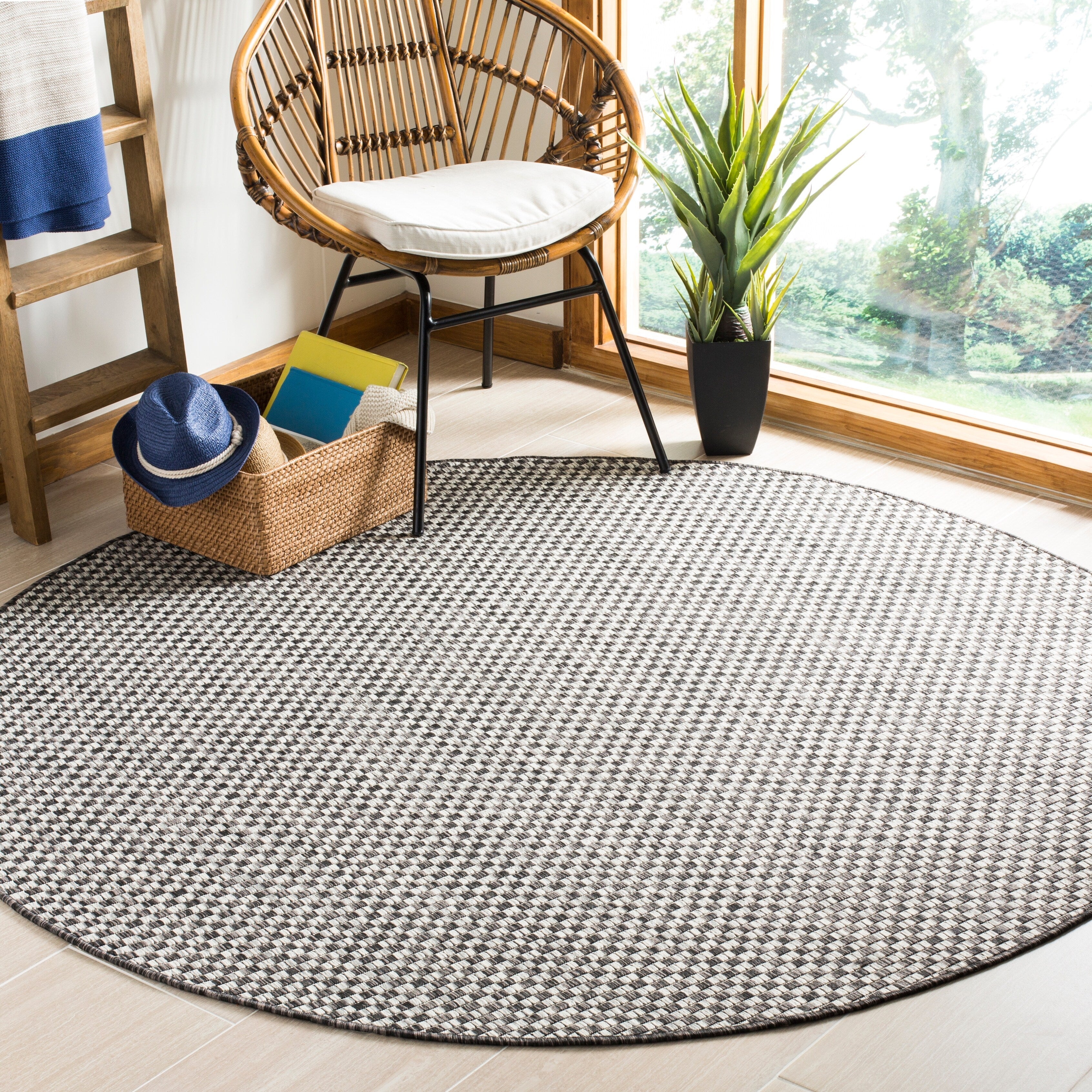 Tapis de jardin imperméable pour intérieur/extérieur SAFAVIEH Courtyard Ragini