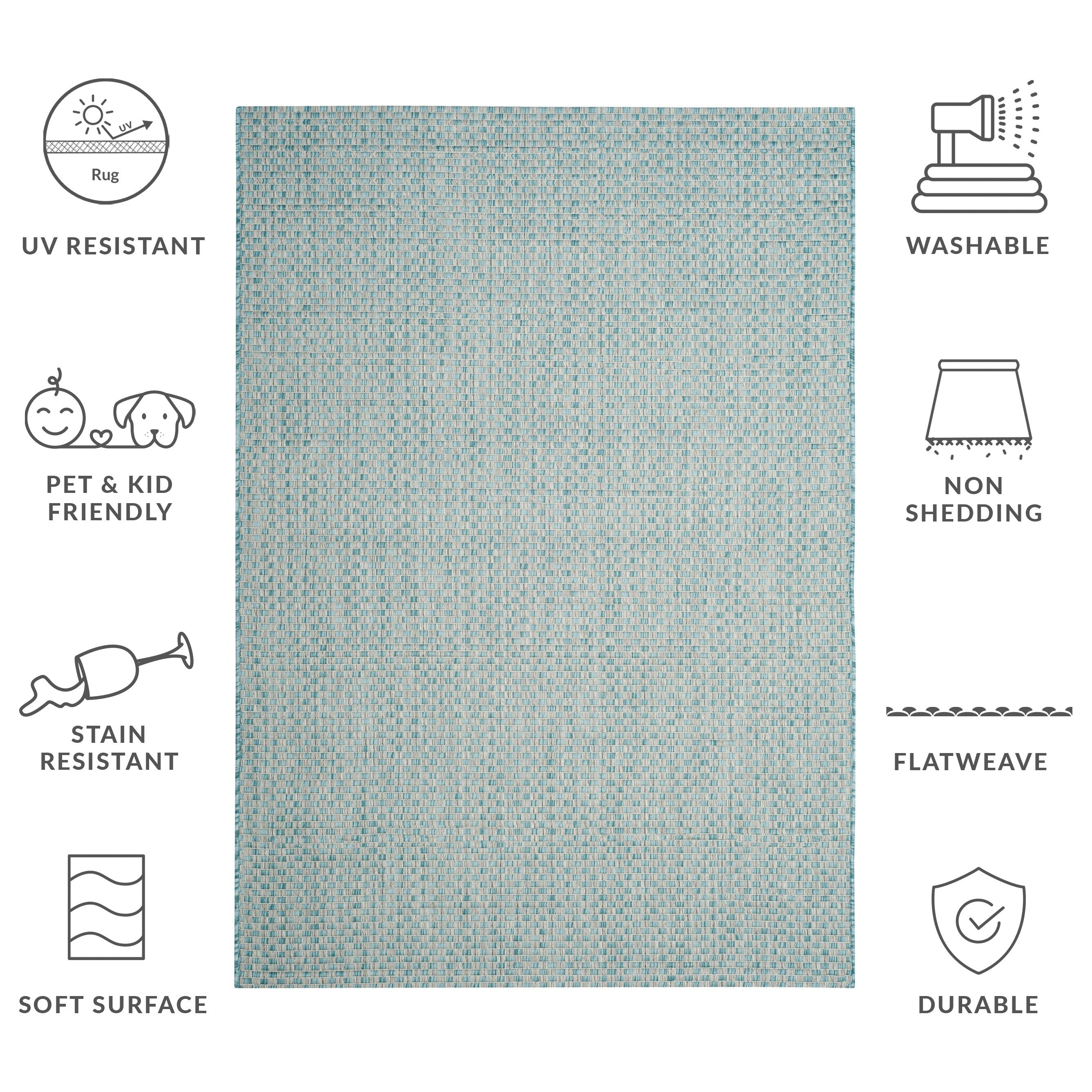 Tapis de jardin imperméable pour intérieur/extérieur SAFAVIEH Courtyard Ragini