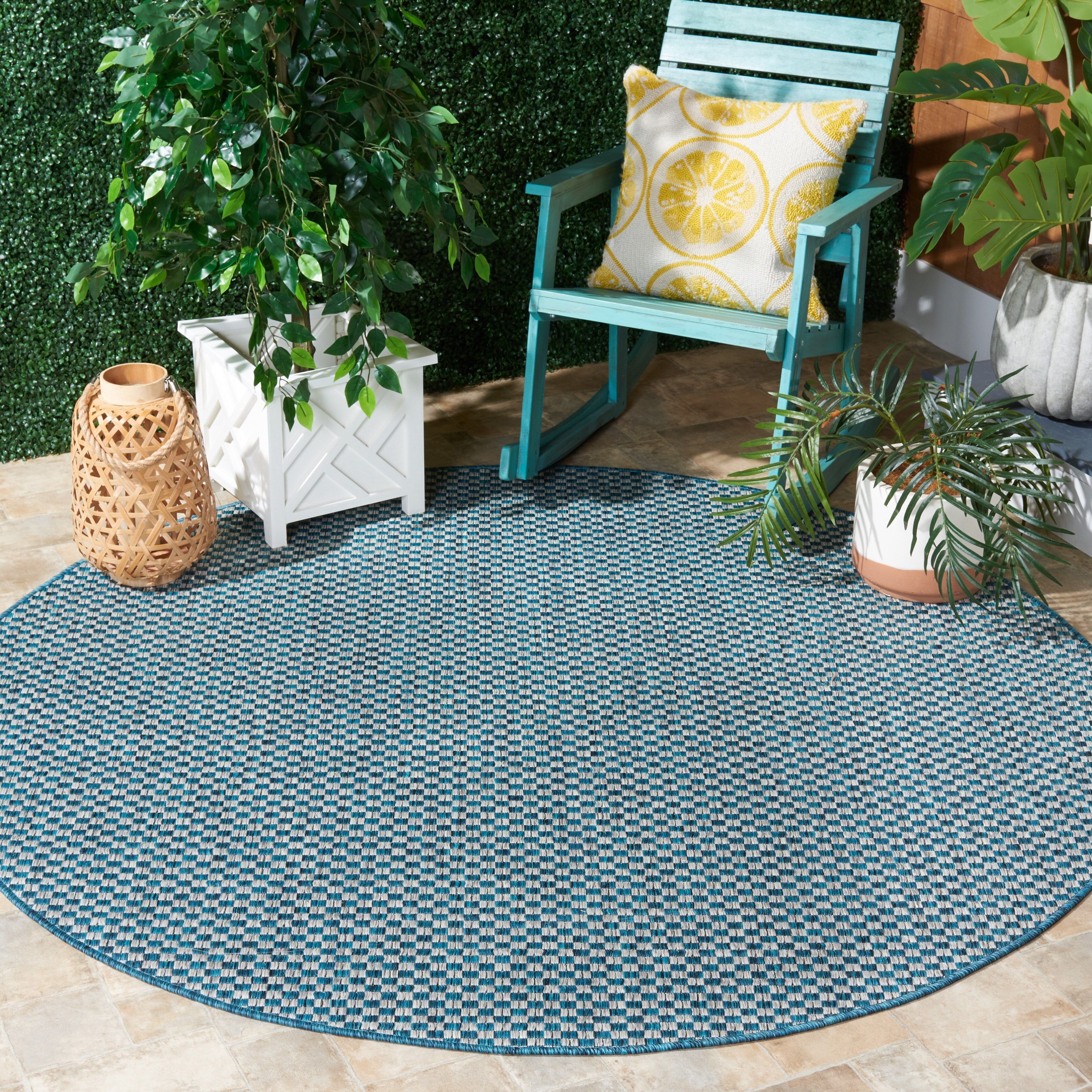 Tapis de jardin imperméable pour intérieur/extérieur SAFAVIEH Courtyard Ragini