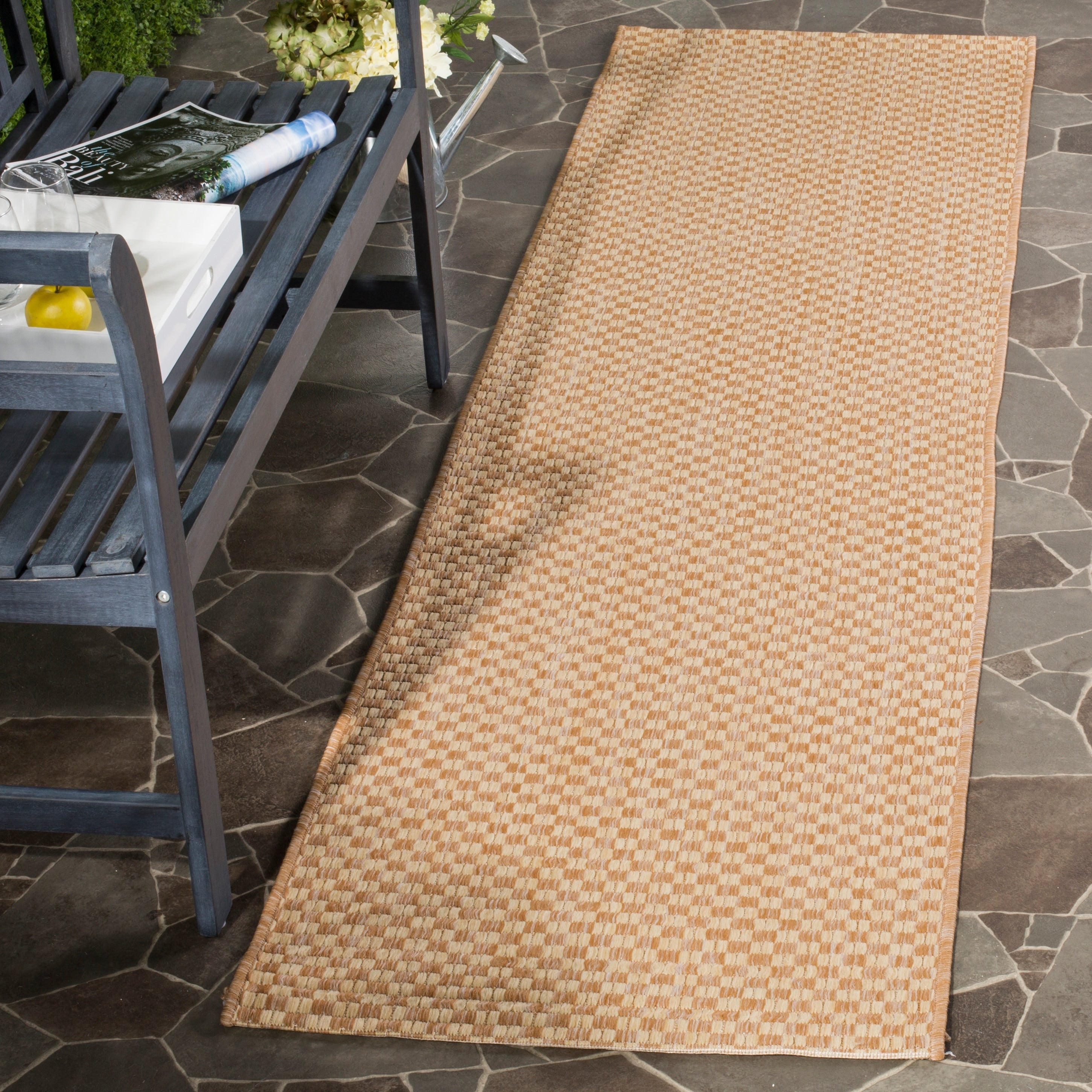 Tapis de jardin imperméable pour intérieur/extérieur SAFAVIEH Courtyard Ragini