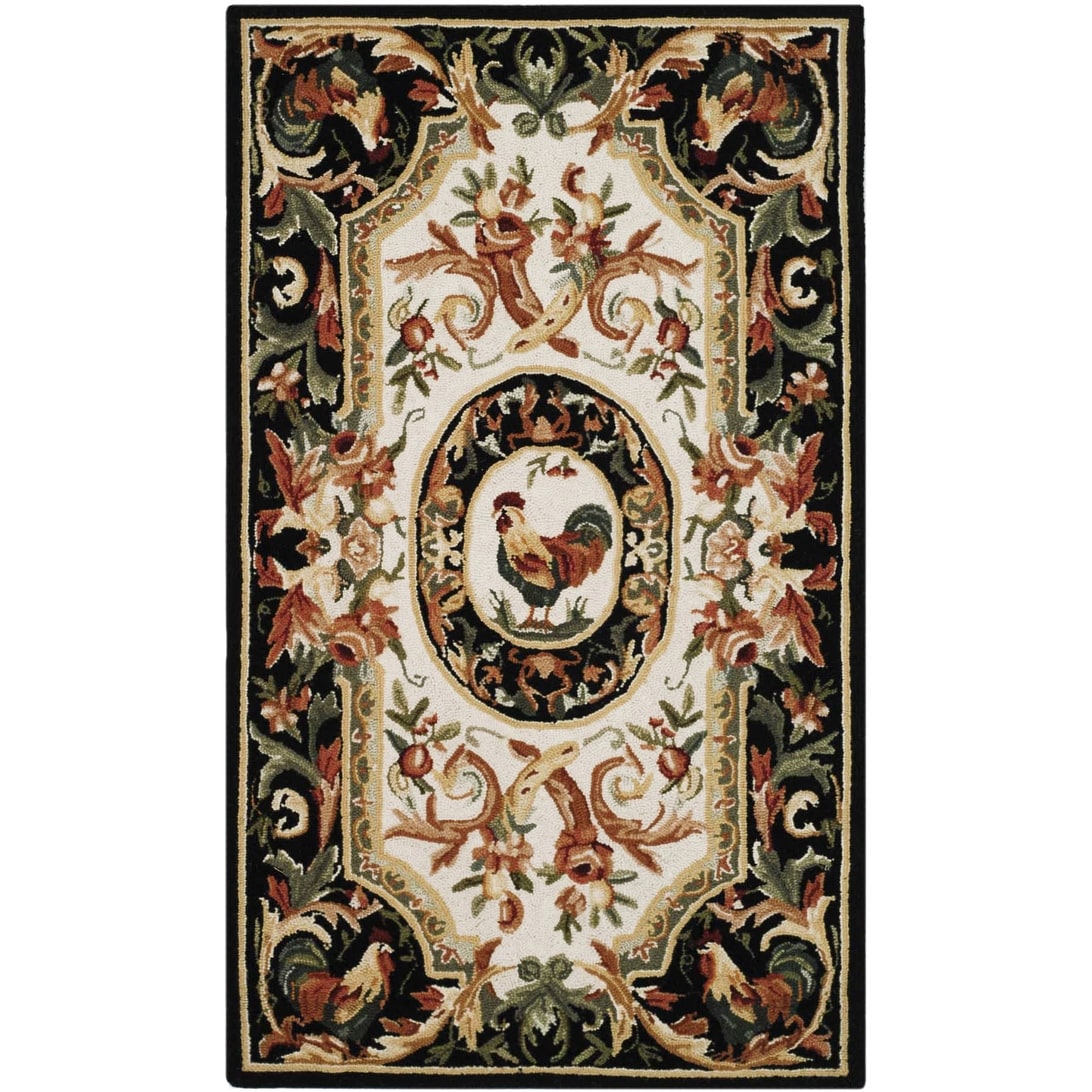 Tapis en laine fait main Chelsea Anni French Country Rooster de SAFAVIEH