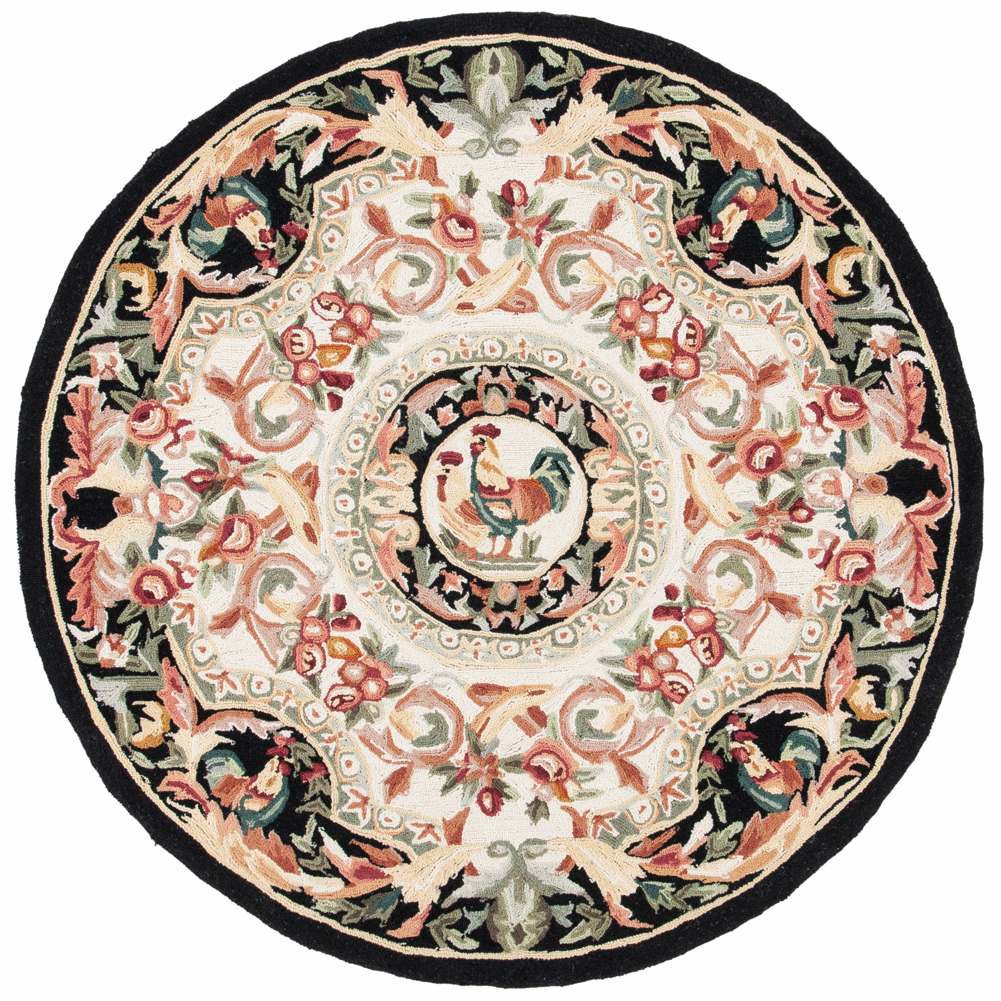 Tapis en laine fait main Chelsea Anni French Country Rooster de SAFAVIEH