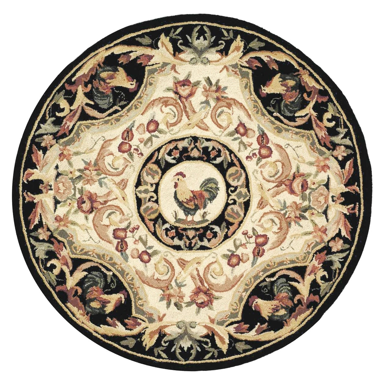 Tapis en laine fait main Chelsea Anni French Country Rooster de SAFAVIEH