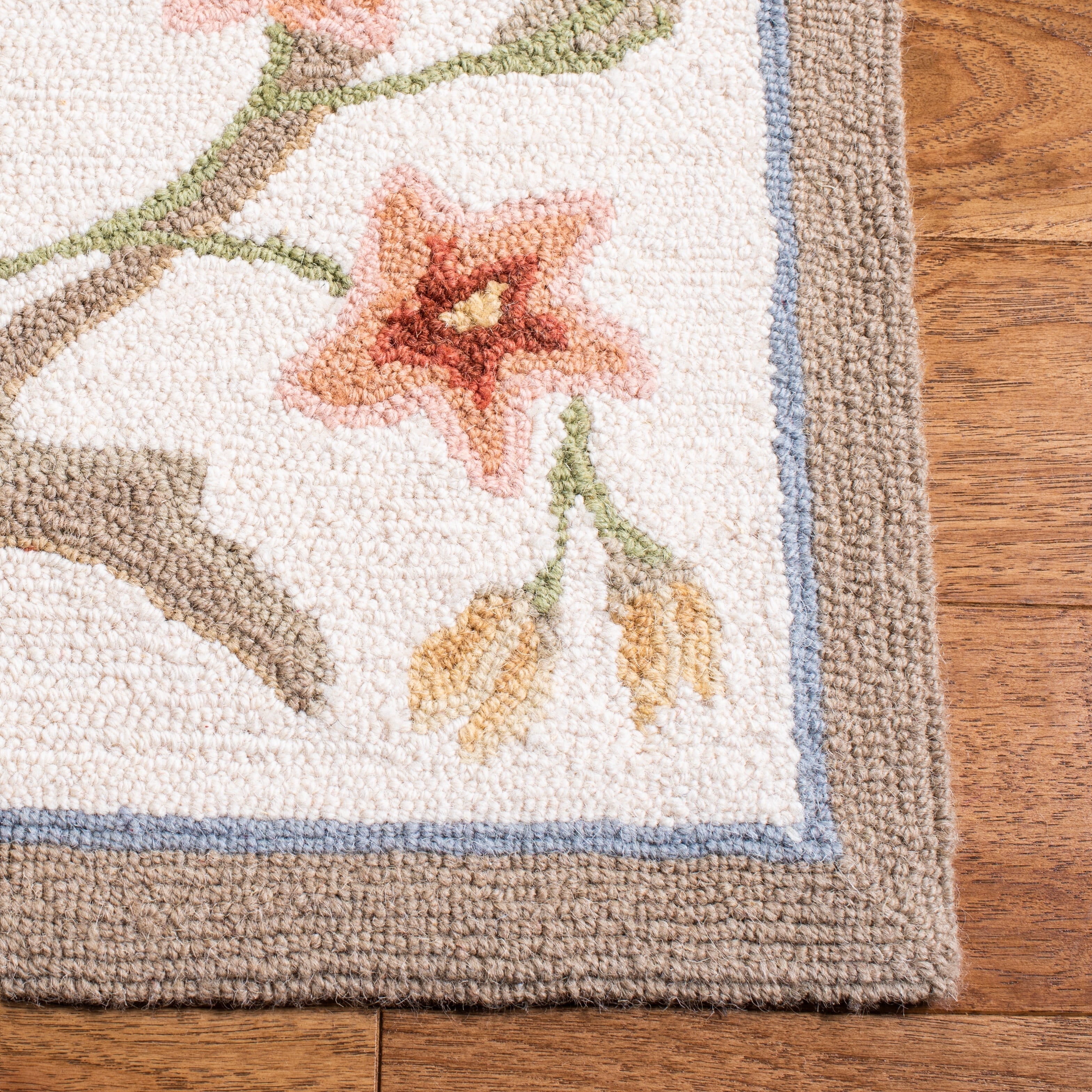 SAFAVIEH Fait Main Chelsea Jacomine French Country Floral Scroll Laine