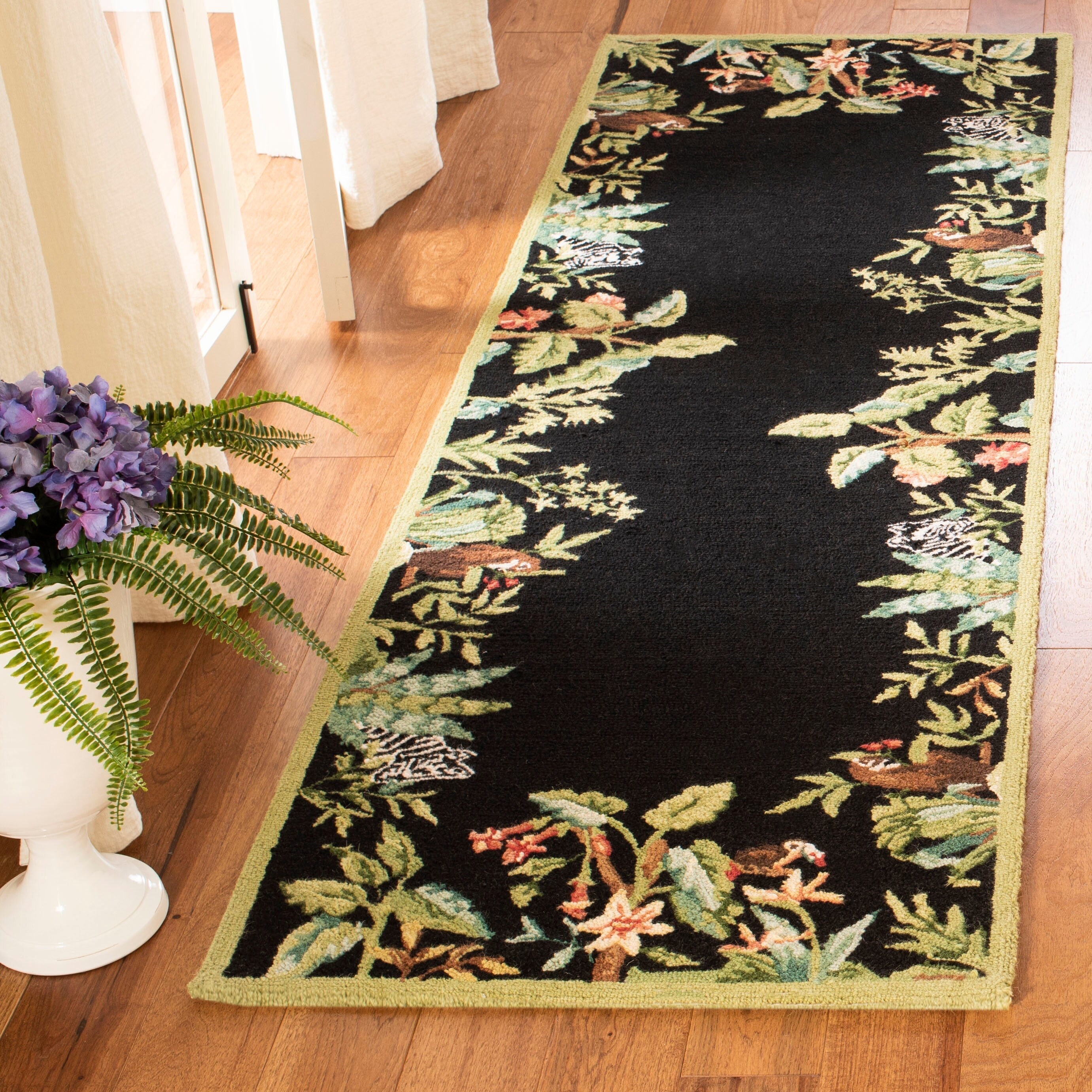 Tapis en laine fait main Chelsea Margrieta de style campagnard français SAFAVIEH