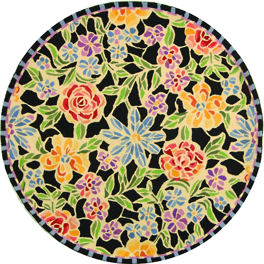 Tapis en laine floral Chelsea Sprig fait main SAFAVIEH