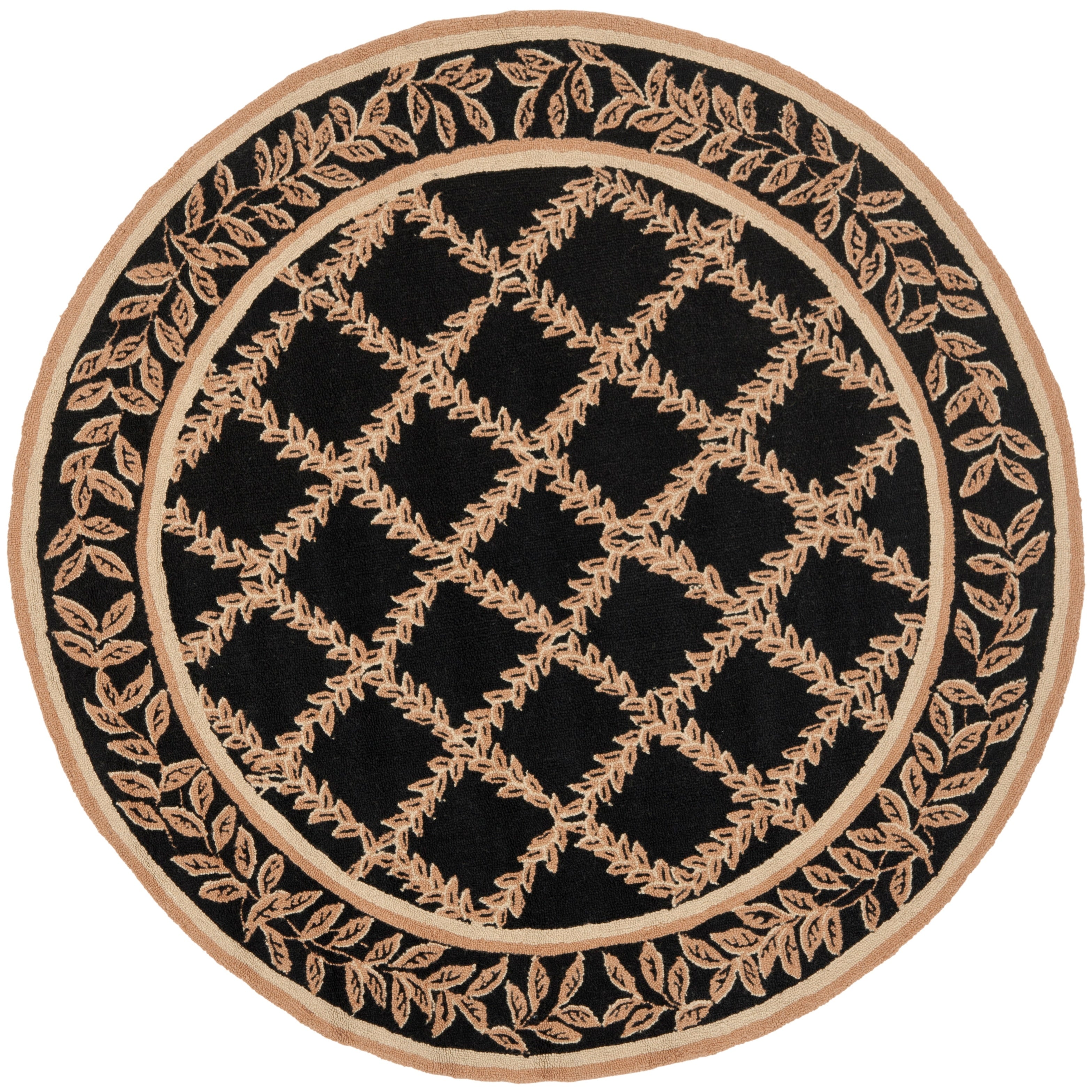 Tapis en laine fait main Chelsea Sunstripe Treillis de style campagnard français SAFAVIEH