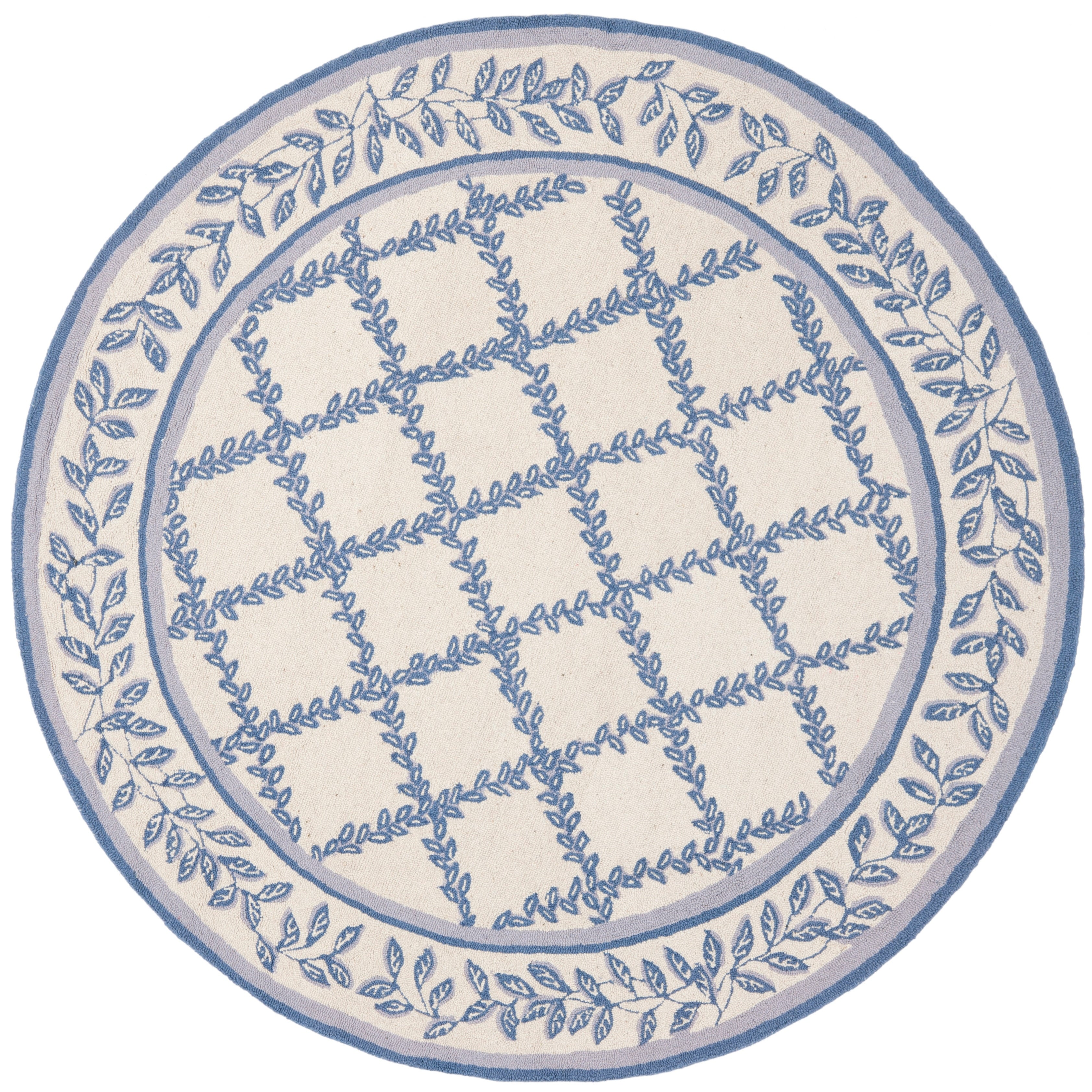 Tapis en laine fait main Chelsea Sunstripe Treillis de style campagnard français SAFAVIEH