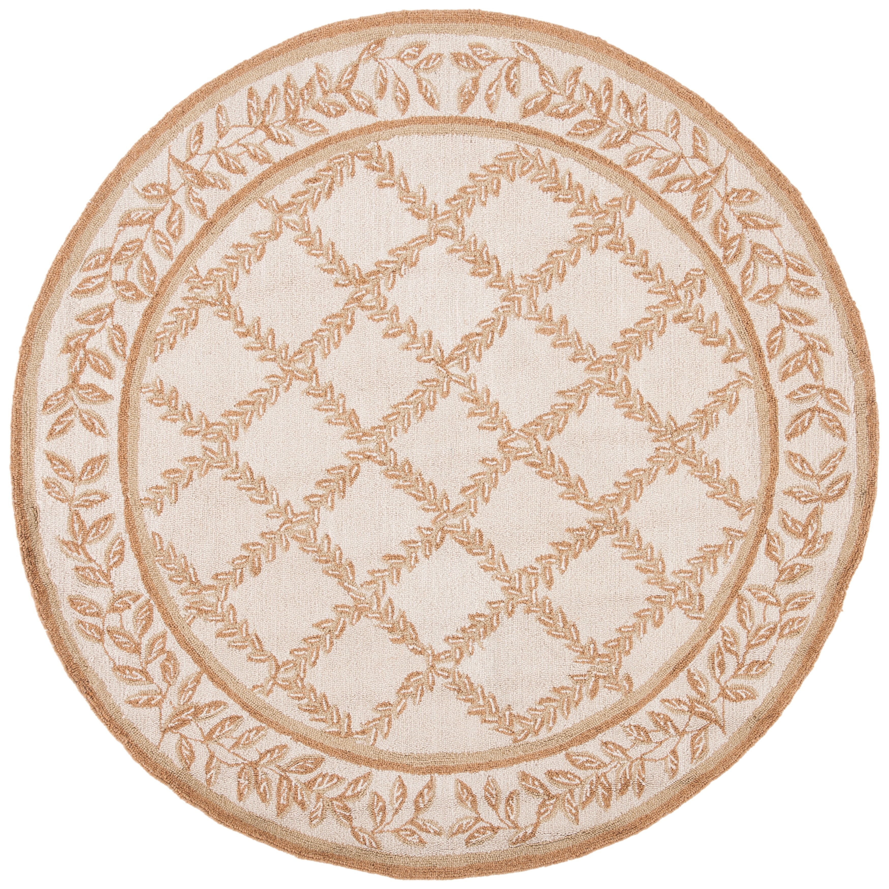 Tapis en laine fait main Chelsea Sunstripe Treillis de style campagnard français SAFAVIEH