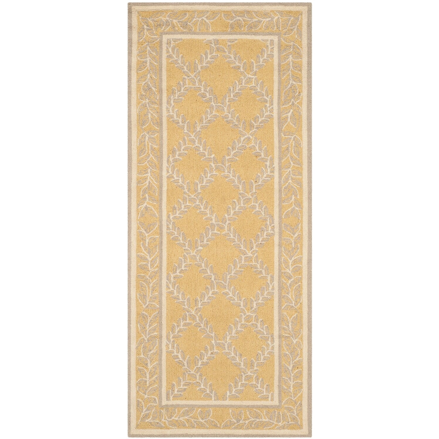 Tapis en laine fait main Chelsea Sunstripe Treillis de style campagnard français SAFAVIEH