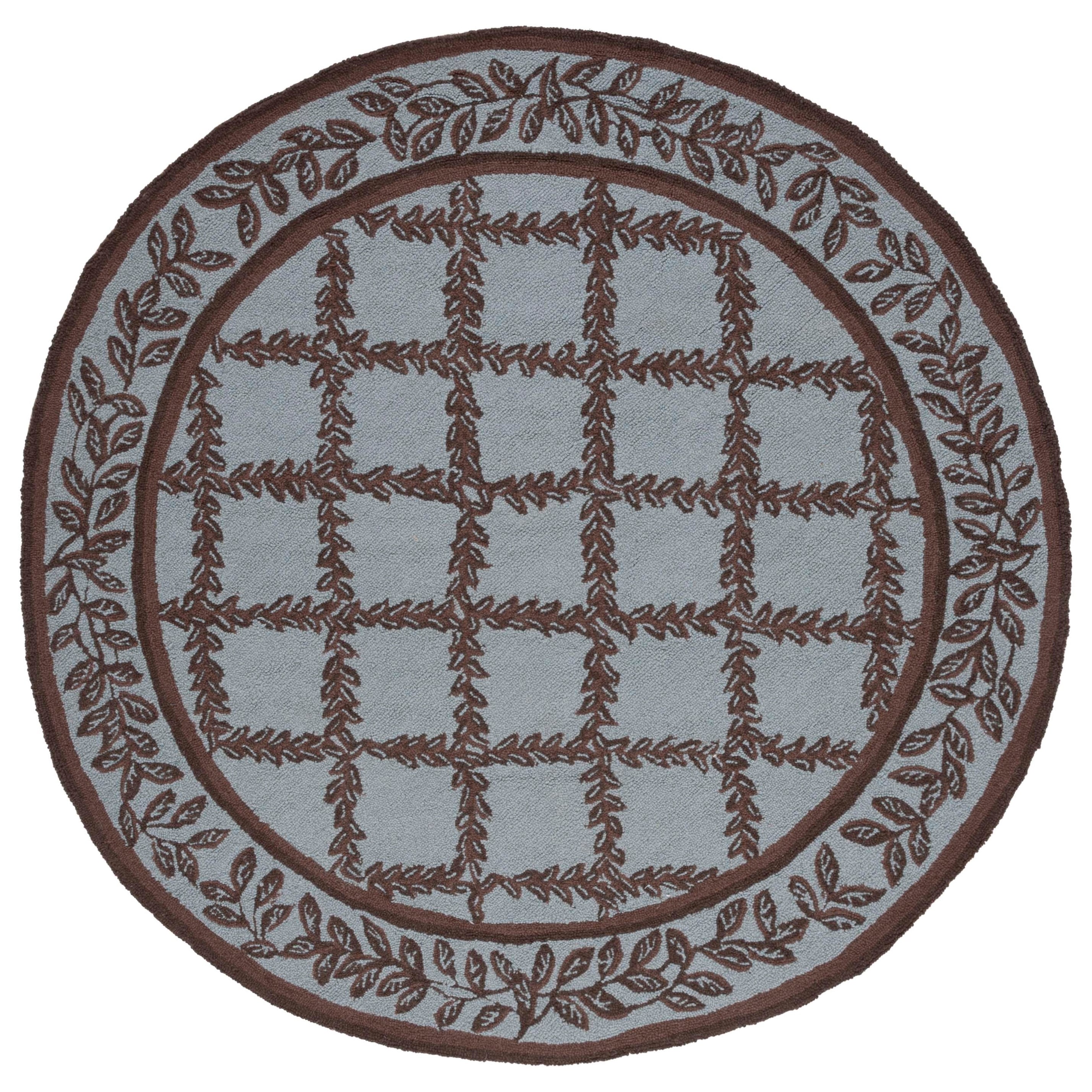 Tapis en laine fait main Chelsea Sunstripe Treillis de style campagnard français SAFAVIEH