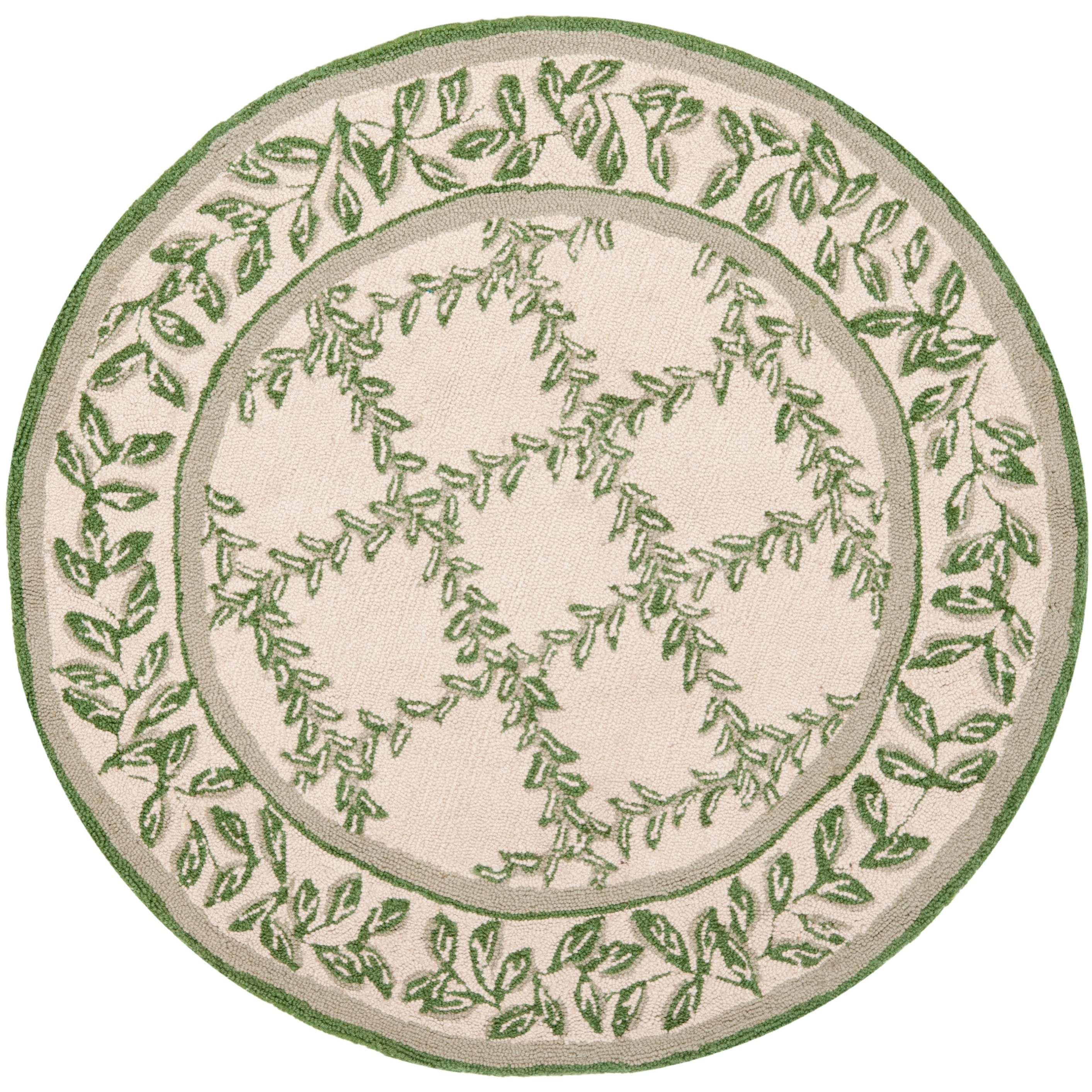 Tapis en laine fait main Chelsea Sunstripe Treillis de style campagnard français SAFAVIEH