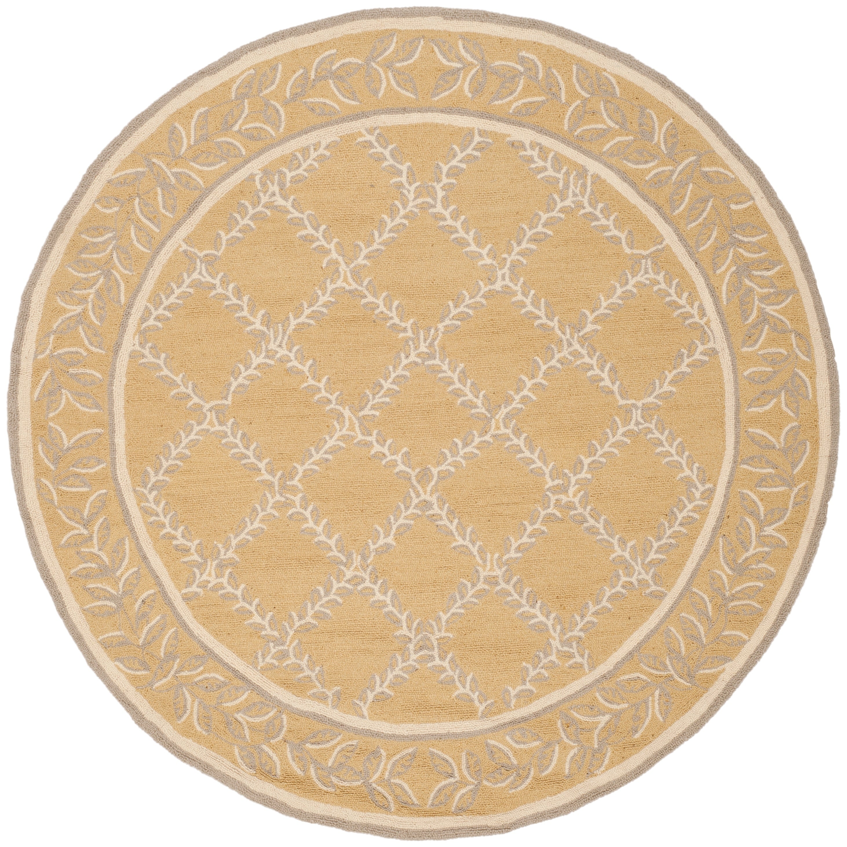 Tapis en laine fait main Chelsea Sunstripe Treillis de style campagnard français SAFAVIEH