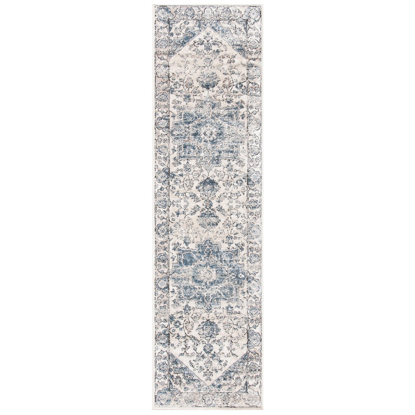 Tapis en laine floral Chelsea Yauhenia fait main SAFAVIEH de style campagnard français