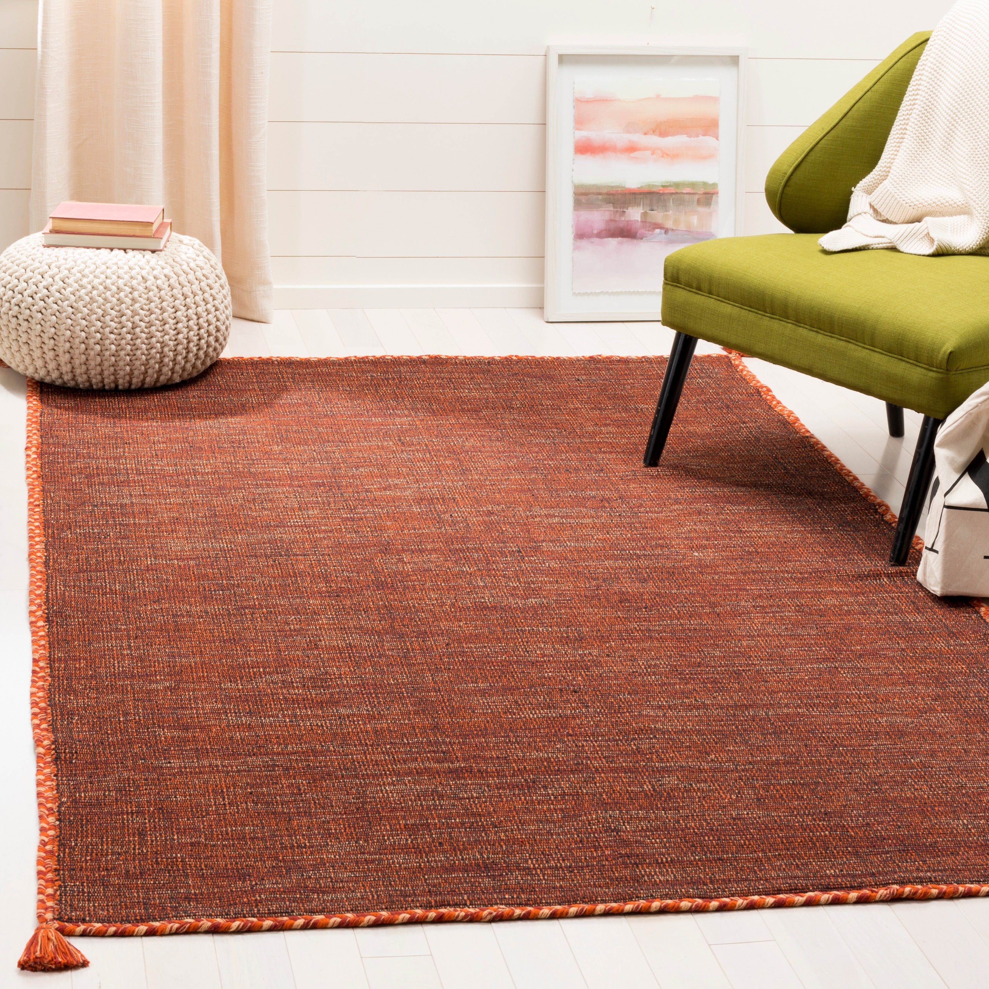 Tapis décontracté en coton tissé à plat Montauk Jahi de SAFAVIEH