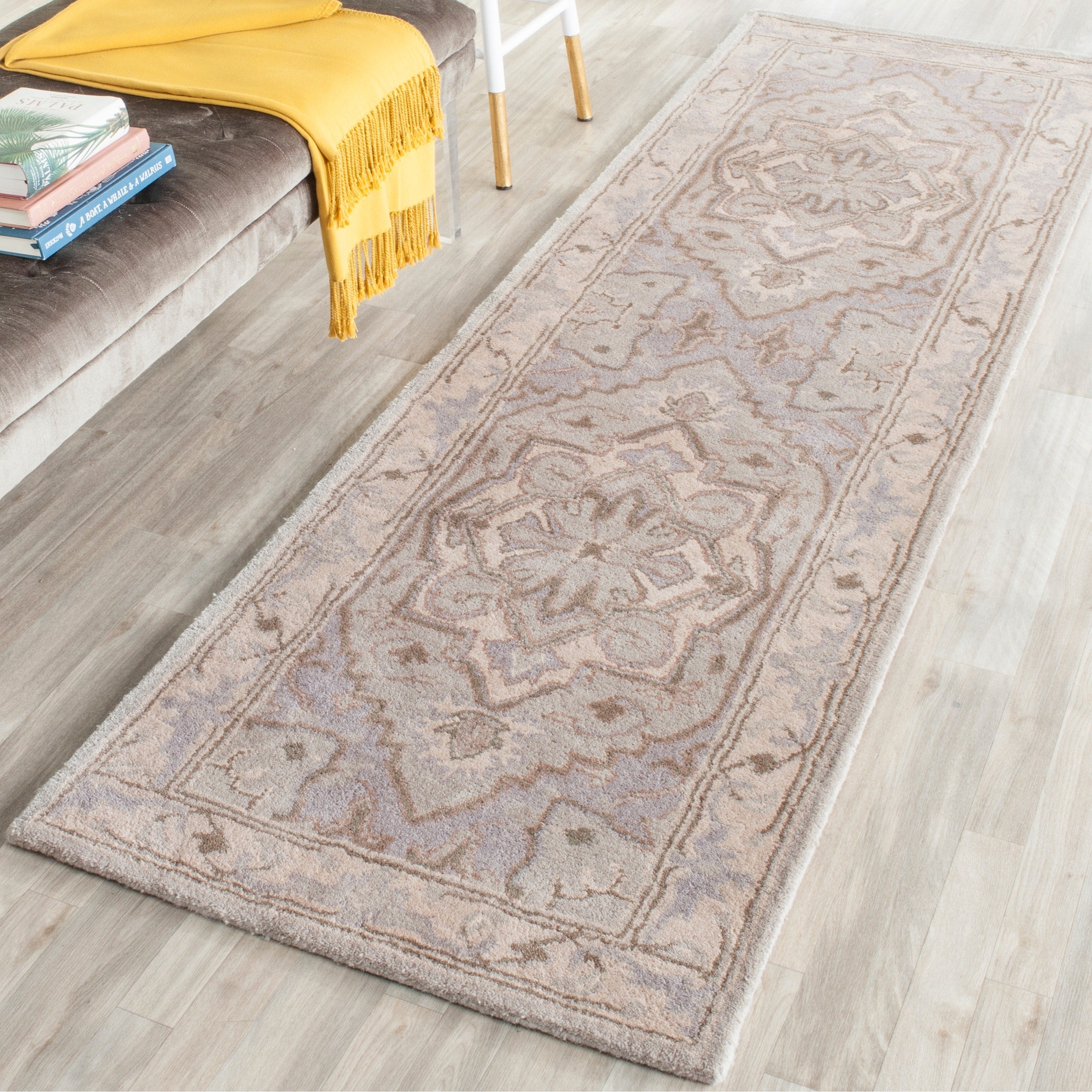 Tapis oriental traditionnel en laine SAFAVIEH Heritage Dahlia flottant fait main