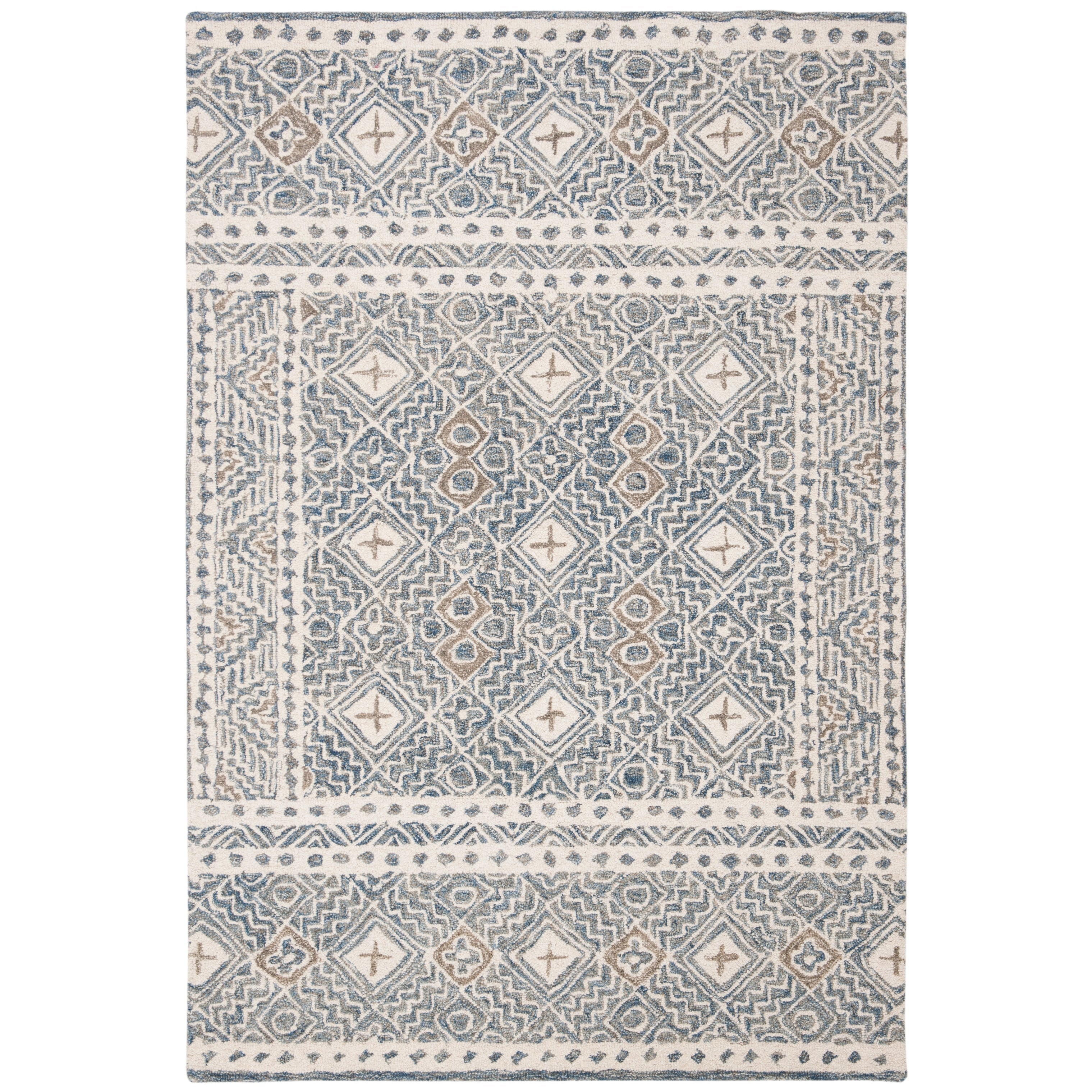 Tapis en laine Lutetia micro-bouclé fait main SAFAVIEH