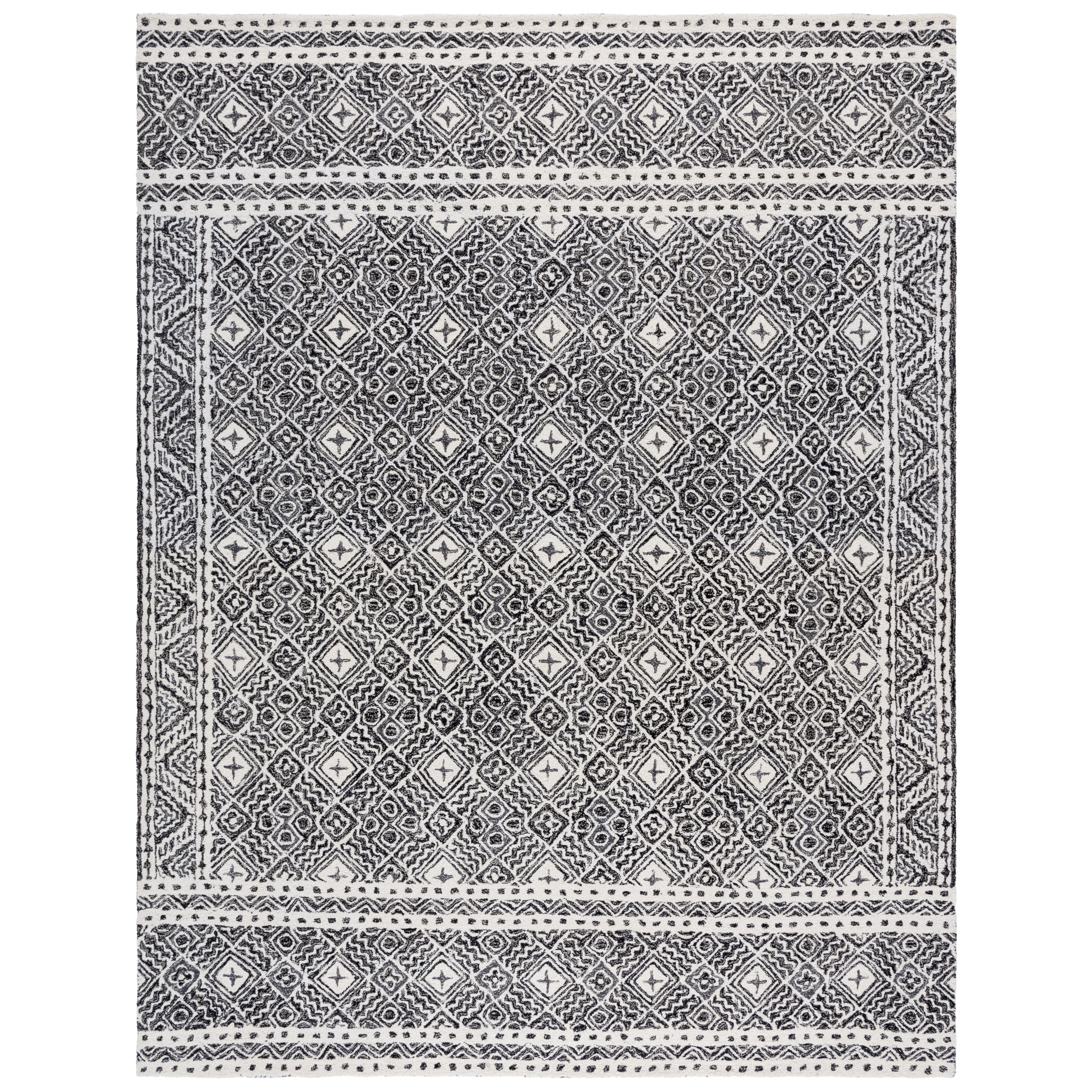 Tapis en laine Lutetia micro-bouclé fait main SAFAVIEH