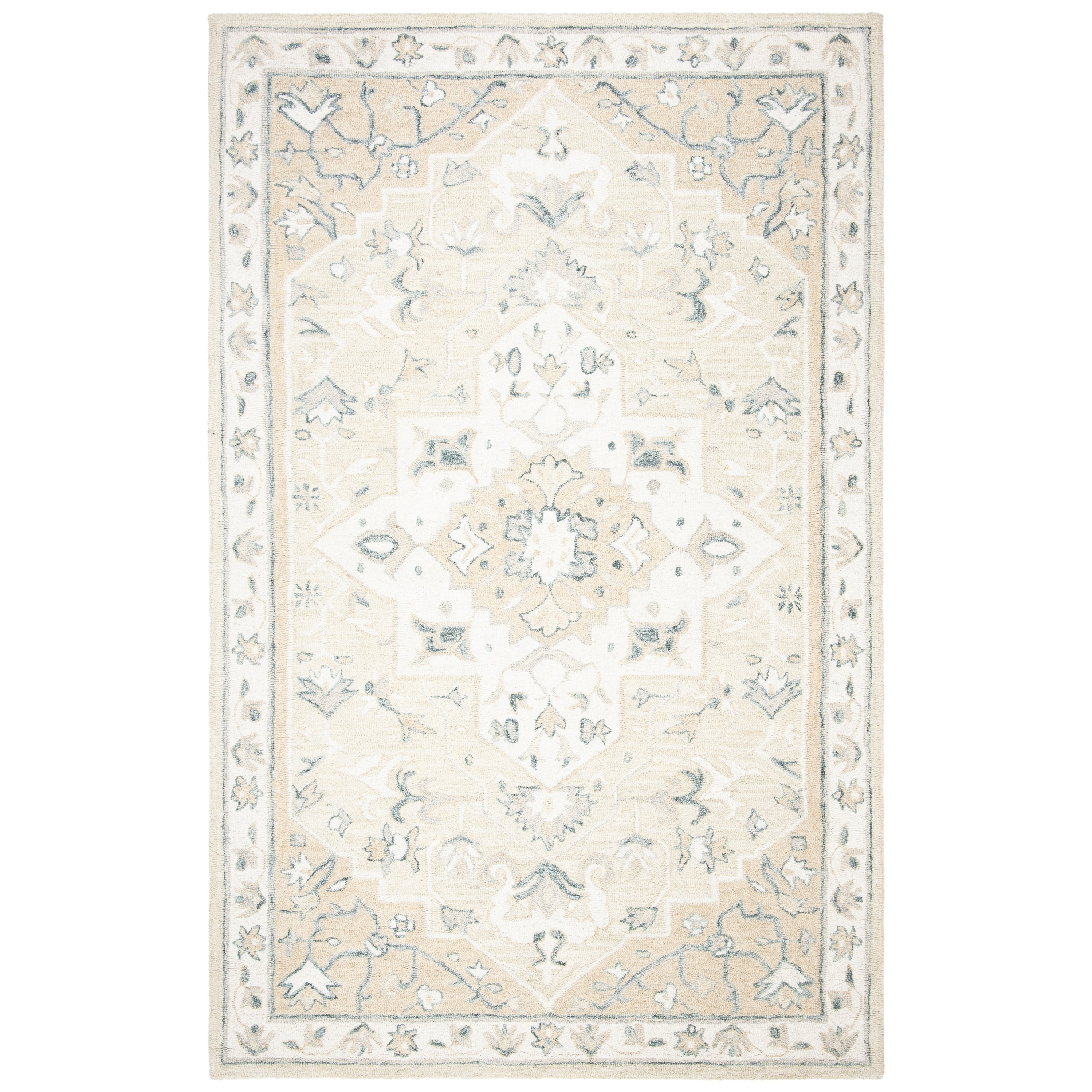 Tapis en laine Selveta micro-bouclé fait main SAFAVIEH