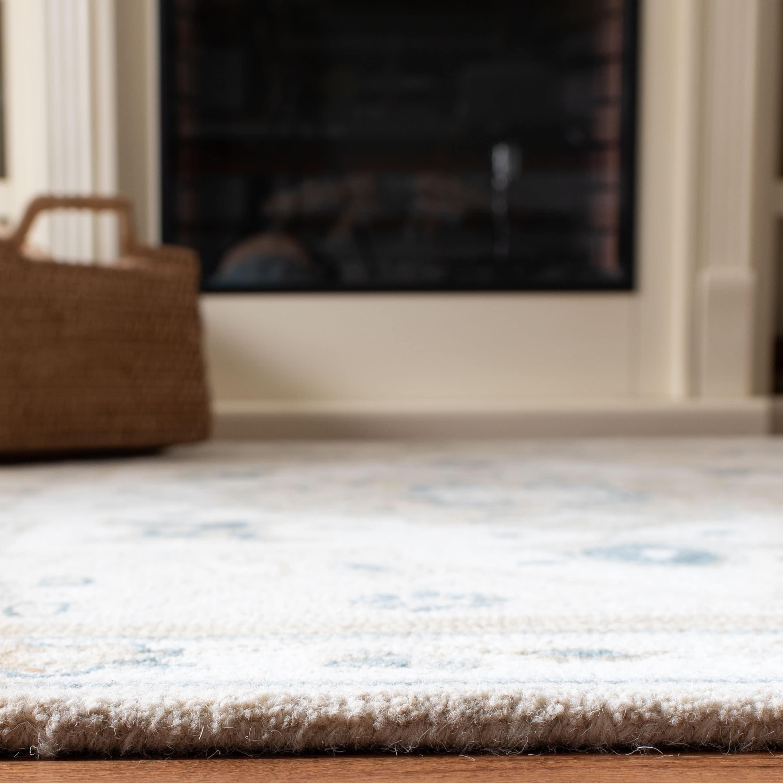 Tapis en laine Selveta micro-bouclé fait main SAFAVIEH